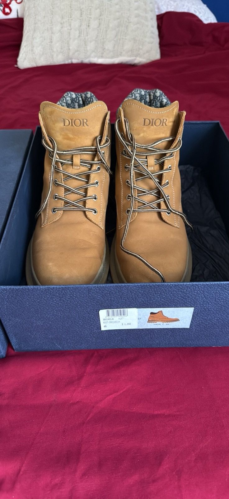 Dior Oblique Tan Desert Boots