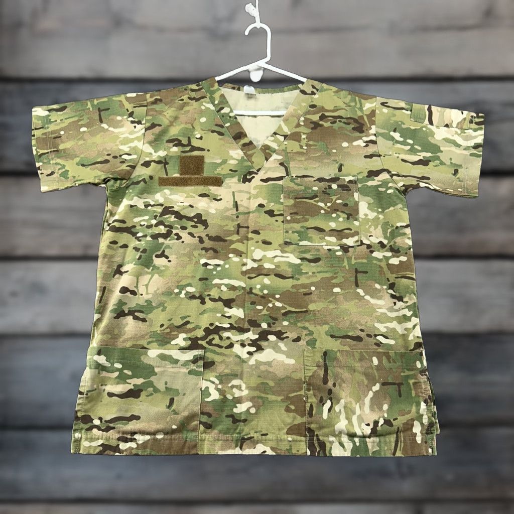 Vintage Nurse Joe Shirt Men Large OCP Camo Tactical Ripstop Army Multicam Cotton Blend Camouflage Mens Size US L / EU 52-54 / 3 - 1 Thumbnail