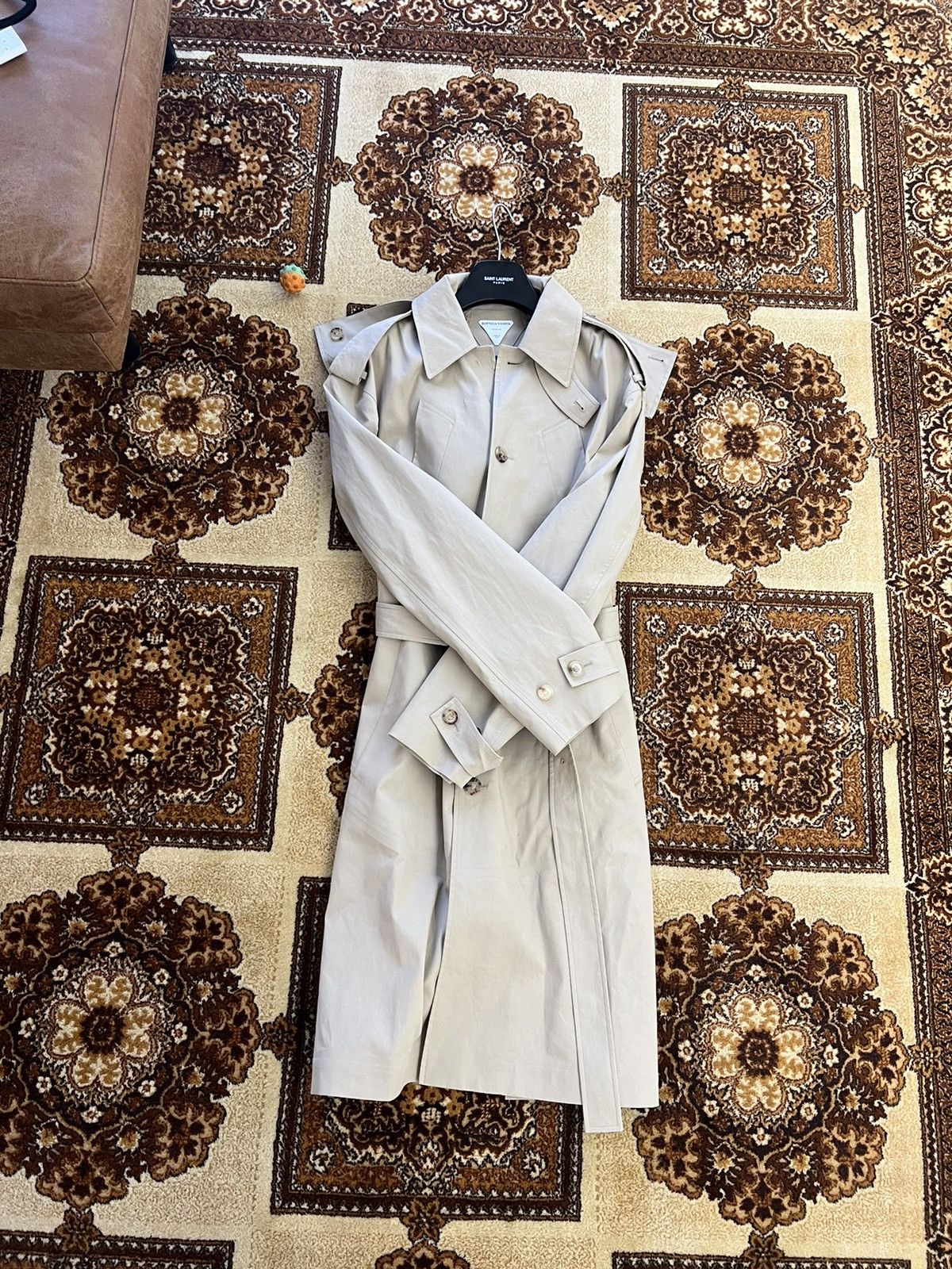 Bottega Veneta BOTTEGA VENETA Double-Breasted Trench Coat Size US L / EU 52-54 / 3 - 8 Thumbnail