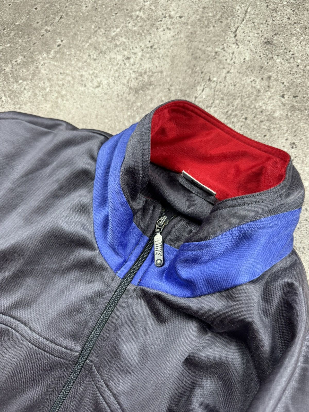 Nike × Vintage RARE Vintage 80s Nike Spellout baggy Jacket Bomber Japan Size US XL / EU 56 / 4 - 4 Thumbnail