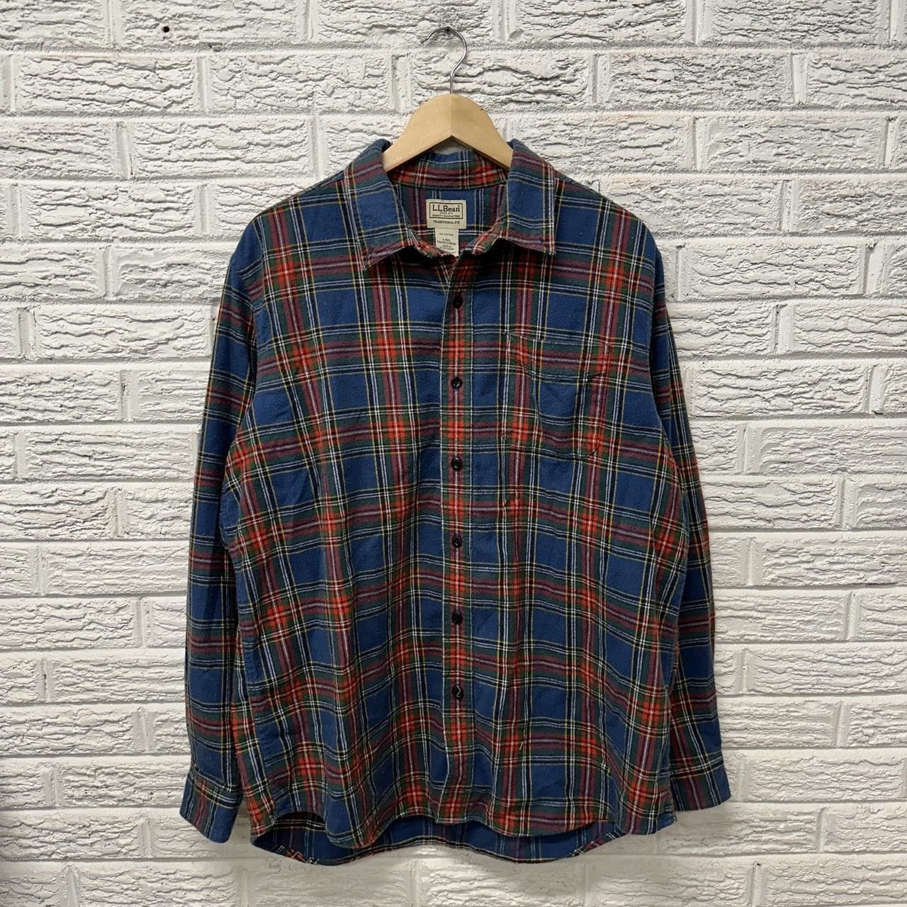 L.L. Bean Vintage L.L. Bean Button Down Flannel Collared Shirt Men’s L Size US L / EU 52-54 / 3 - 2 Thumbnail