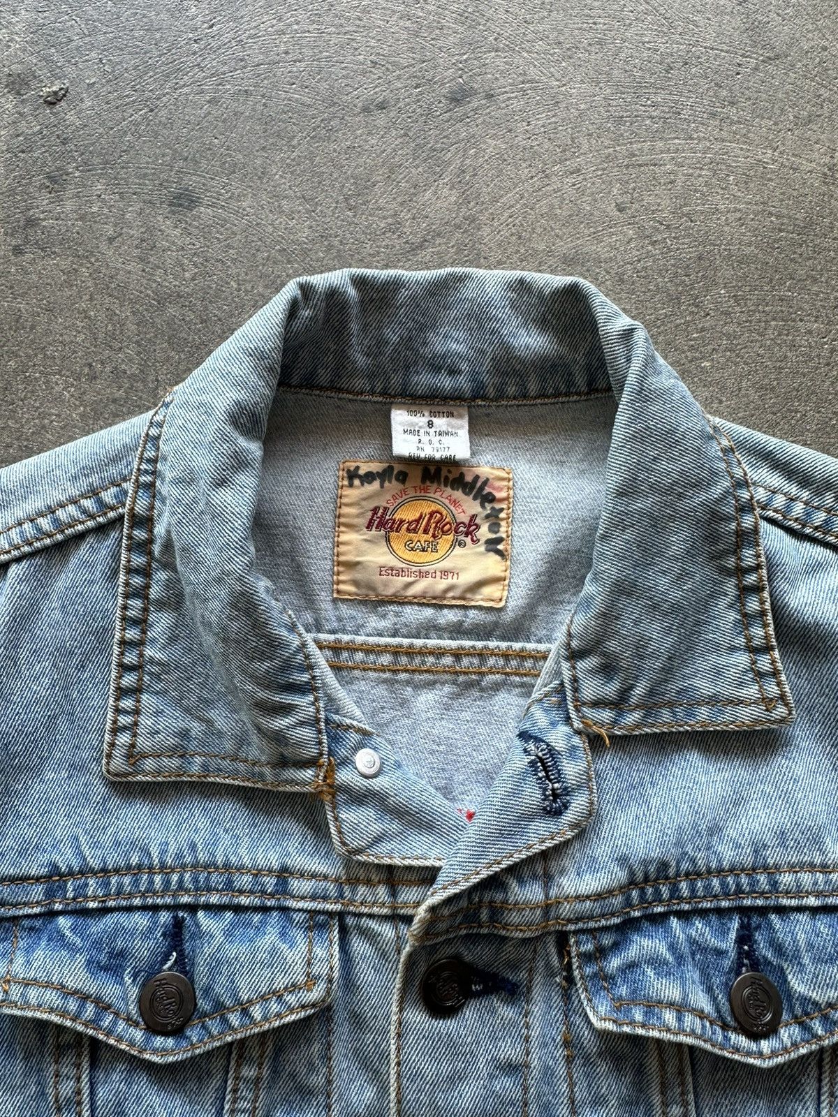 Hard Rock Cafe 90s Hard Rock Cafe denim jacket Size M / US 6-8 / IT 42-44 - 7 Thumbnail