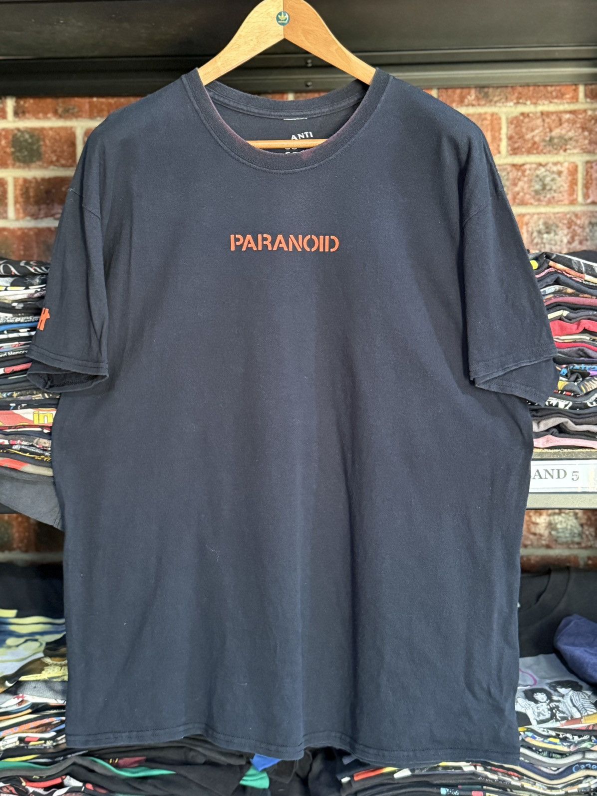 Anti Social Social Club × Undefeated × Vintage Anti Social Social Club X undefeated Paranoid Sun Faded Tee Size US XL / EU 56 / 4 - 5 Thumbnail