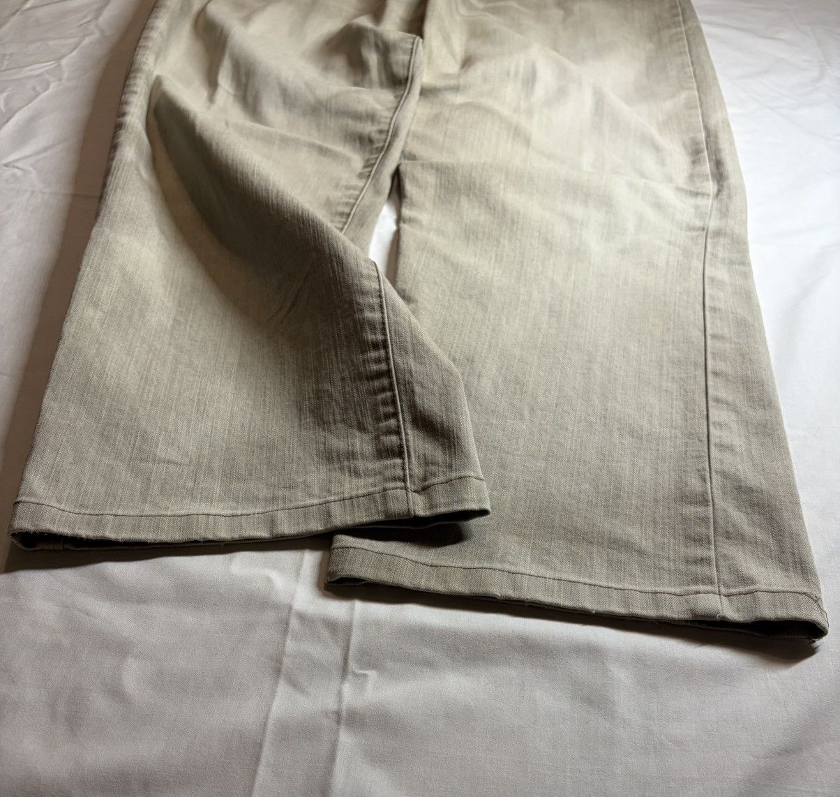Armani Armani Jeans Sand Beige Wide Flat Jeans Size 38 Size US 38 / EU 54 - 5 Thumbnail