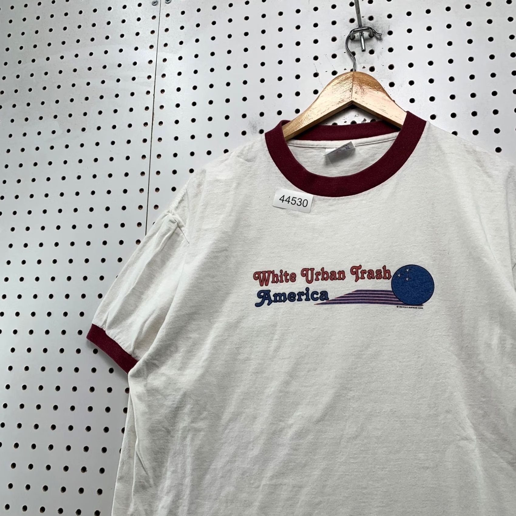 TEE JAYS VINTAGE White Urban Trash America Shirt Mens XL WUT Bowling Graphic Skate 90s Size US XL / EU 56 / 4 - 6 Thumbnail
