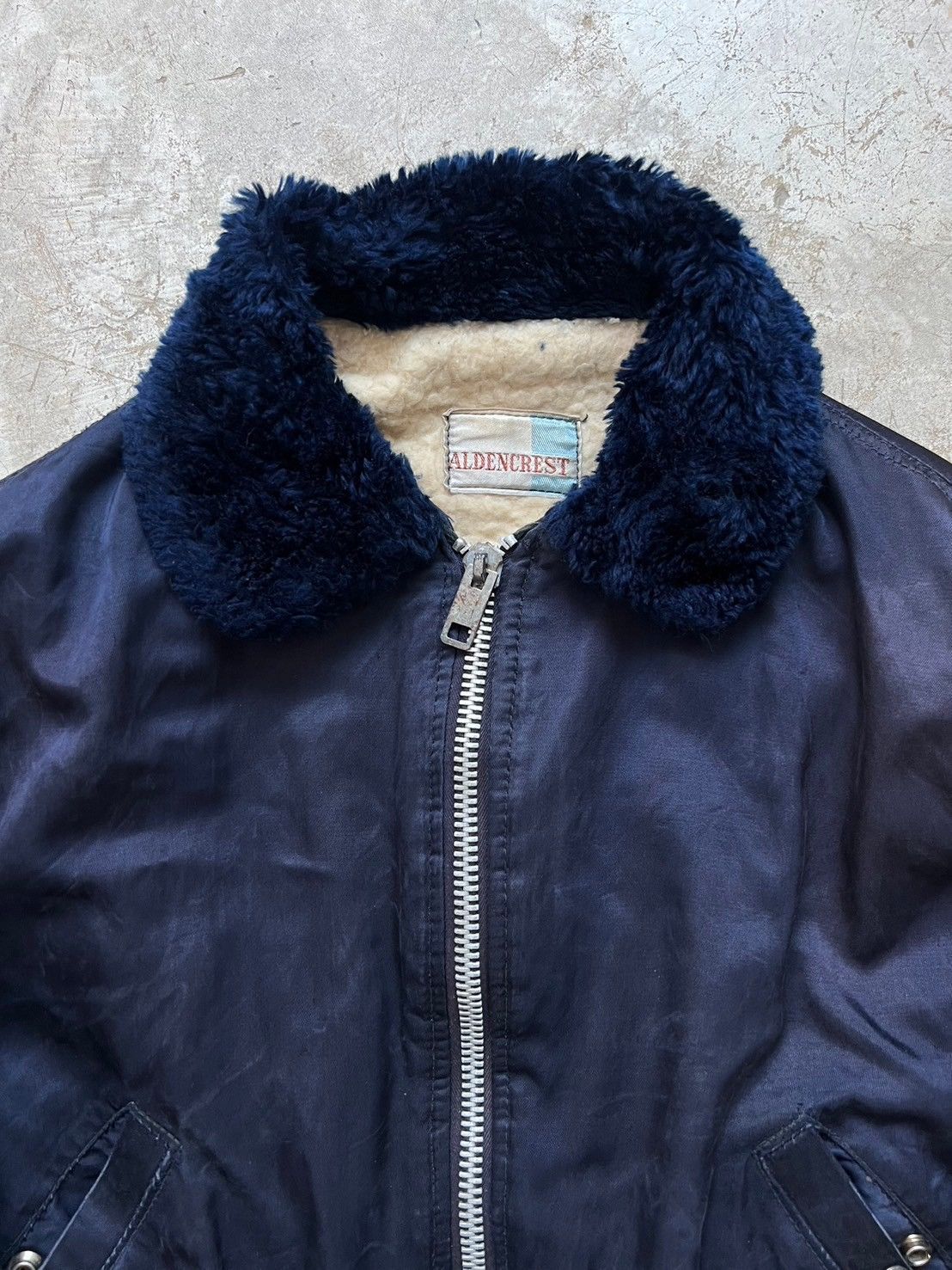Vintage Vintage Aldencrest Line Fur Bomber Flight Jacket Size US M / EU 48-50 / 2 - 5 Thumbnail