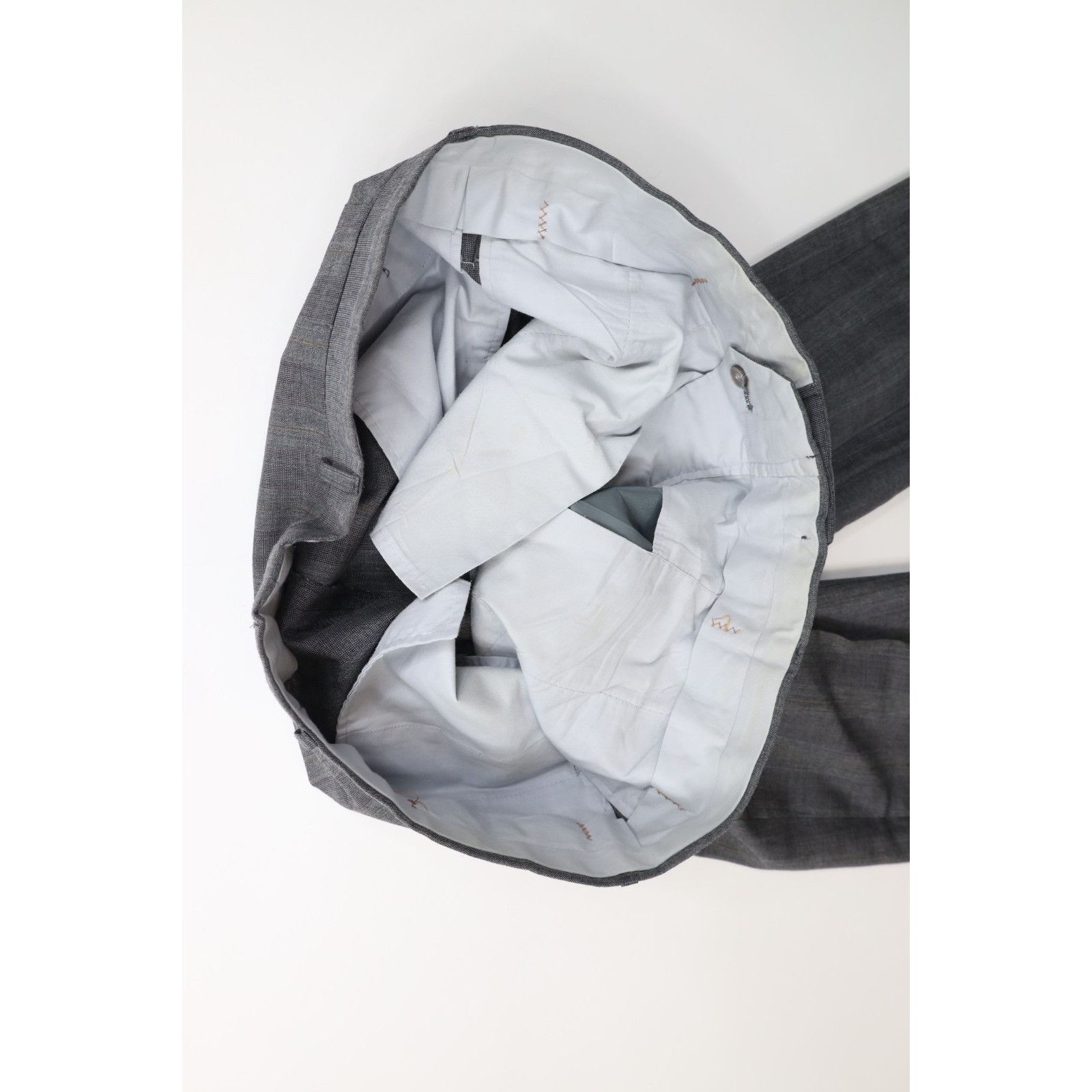 Vintage Vintage 90s Streetwear 2 Piece Wool Suit Wedding Striped Size 44L - 16 Thumbnail