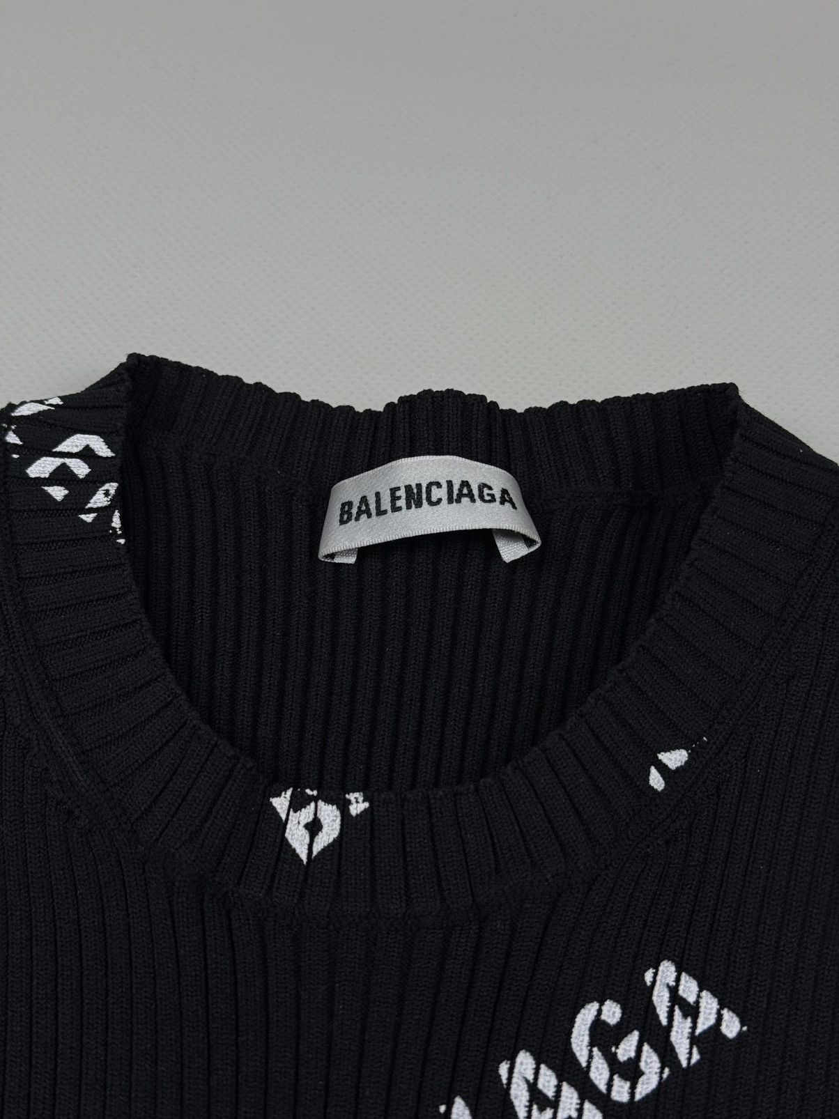 Balenciaga Balenciaga Women’s Monogram Poly Longsleeve Shirt Size XL Size XL / US 12-14 / IT 48-50 - 7 Thumbnail