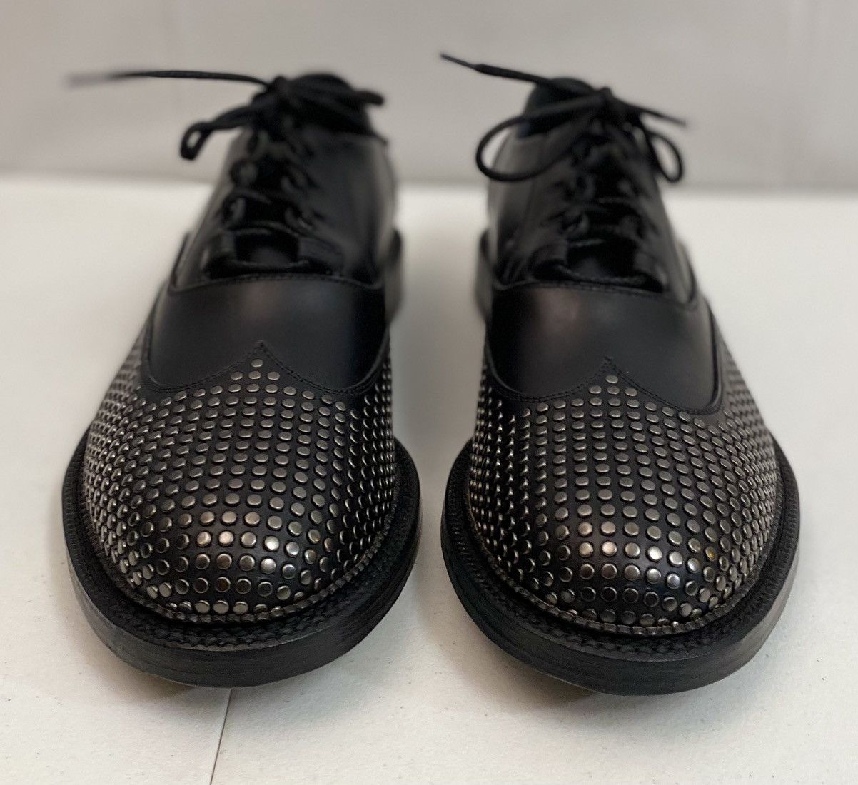 Dsquared2 Dsquared2 🇮🇹 Black Leather Metalhead Wingtip Derby 12 NEW Size US 12 / EU 45 - 15 Thumbnail