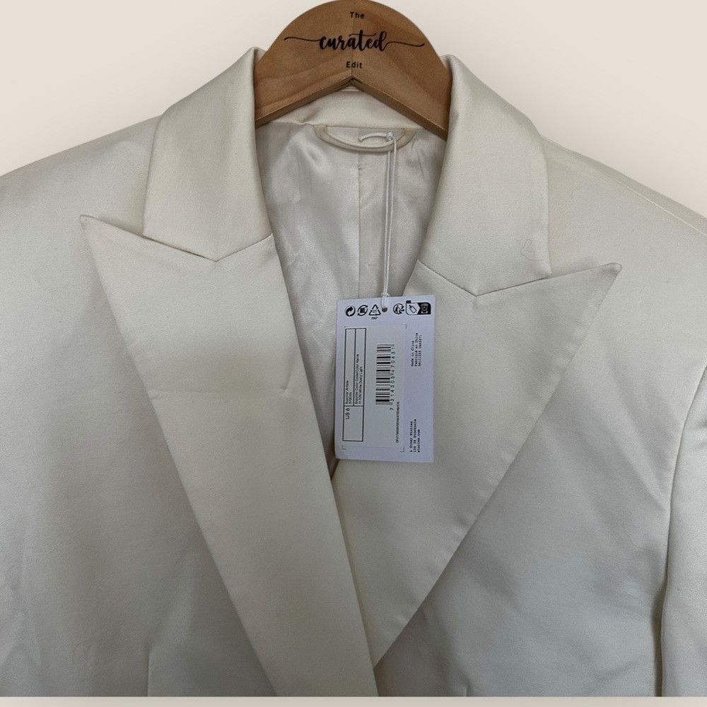 & Other Stories NWT & Other Stories | Relaxed Cut-Away Tailored Blazer | Wh Size M / US 6-8 / IT 42-44 - 6 Thumbnail