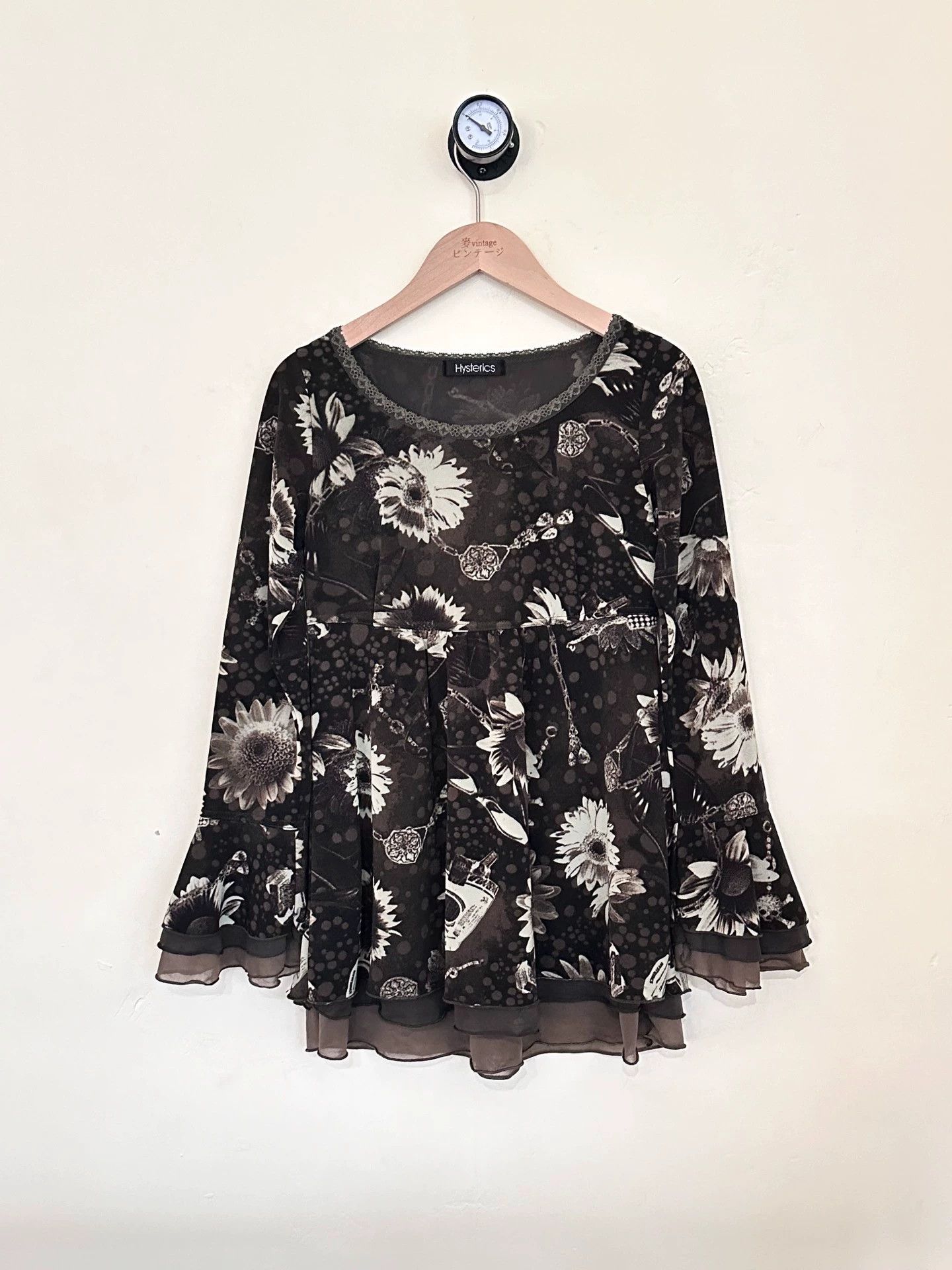 Hysteric Glamour Hysteric Glamour Lace Vintage Print Shirt Size F Size ONE SIZE - 1 Thumbnail