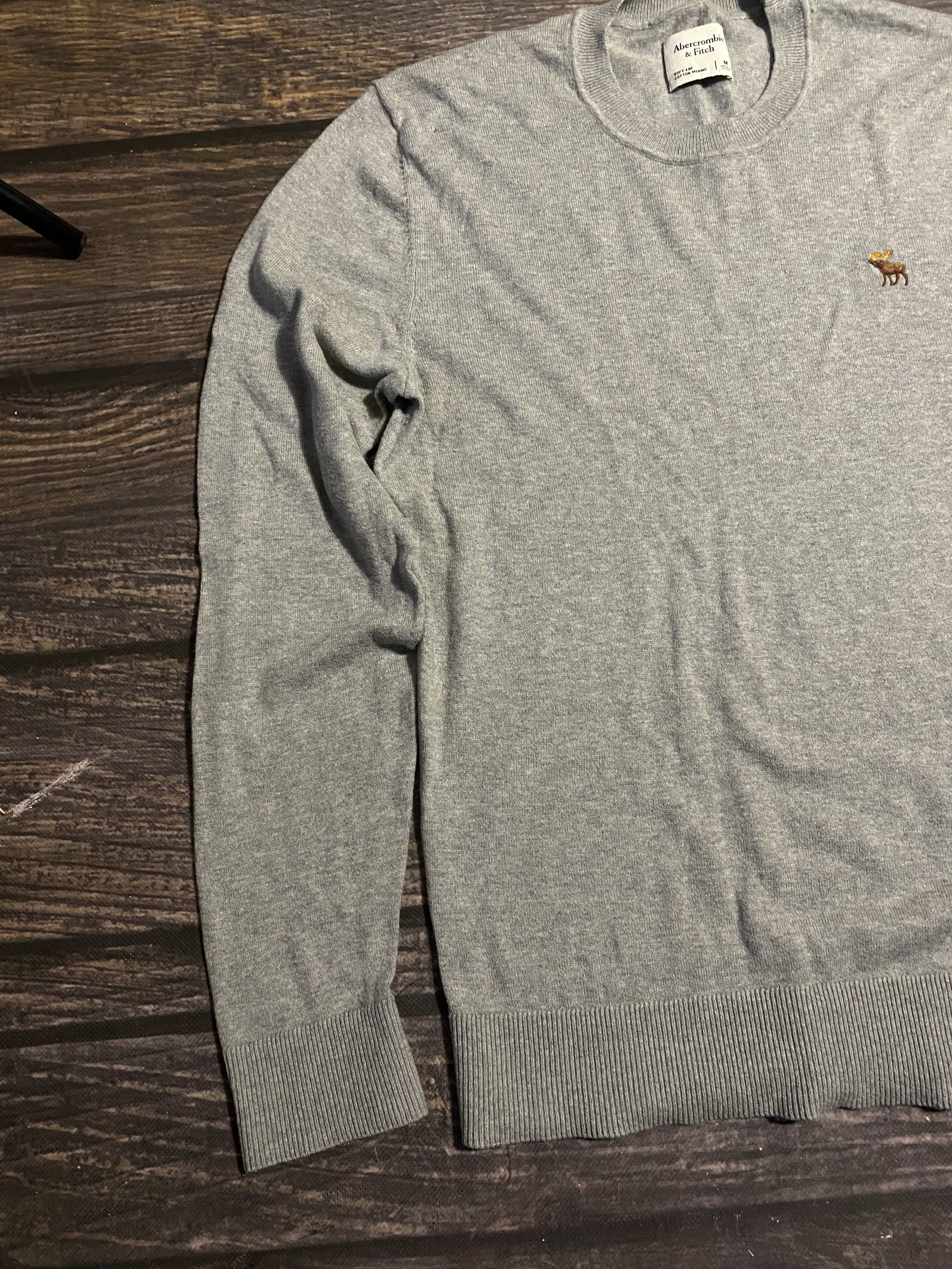 Abercrombie & Fitch Abercrombie Fitch Wool/Cotton Basic Sweater Size US M / EU 48-50 / 2 - 4 Thumbnail