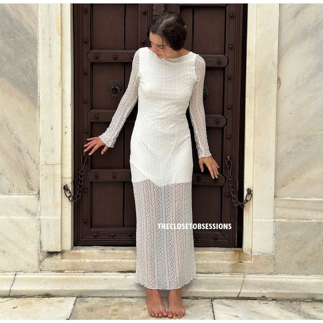 Zara ZARA BLOGGER FAVE!!! Open Back Maxi Dress NWT Size L / US 10 / IT 46 - 9 Thumbnail