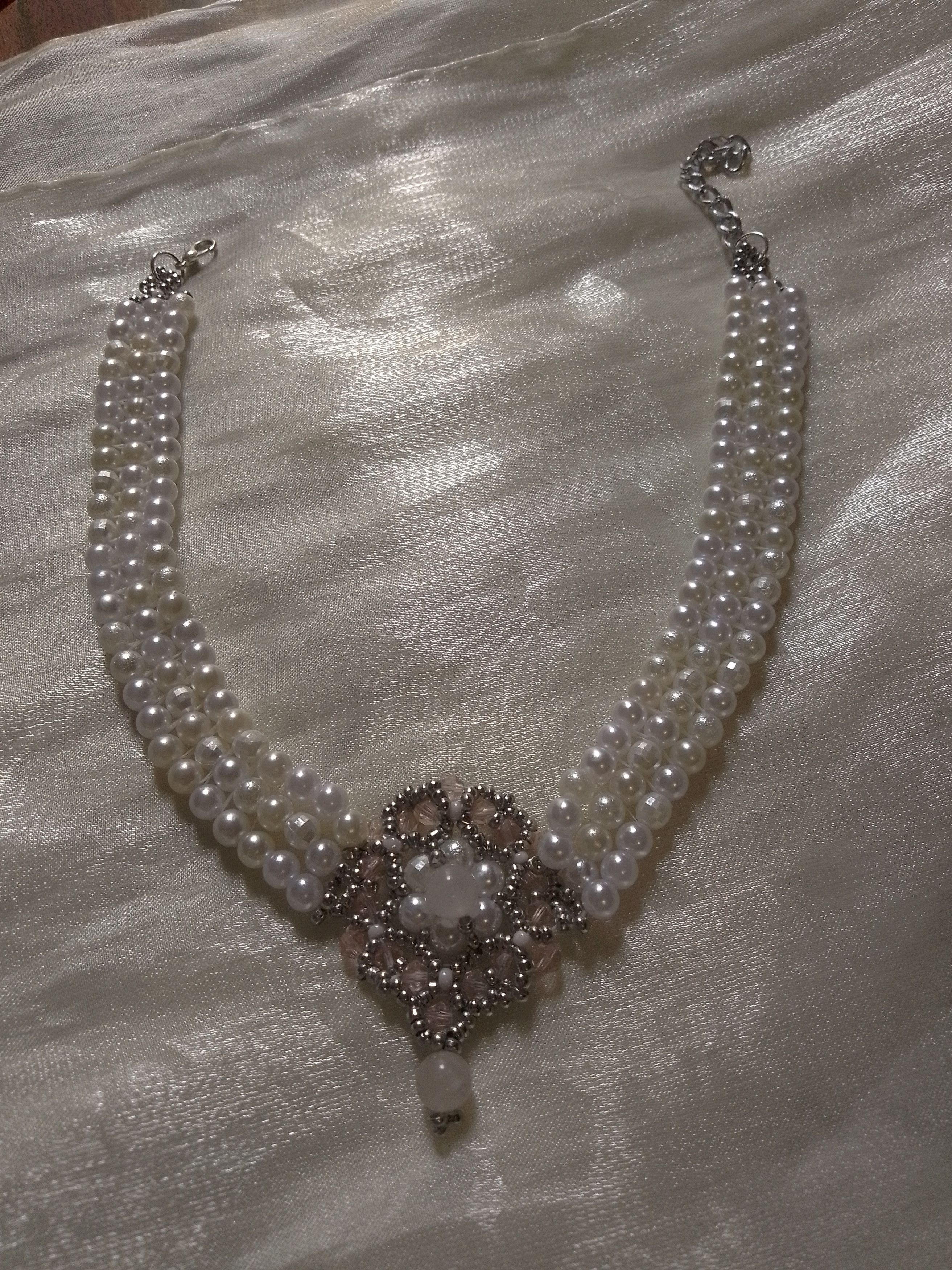 Other Pearls Choker Rose quartz Victorian Vintage style Size ONE SIZE - 3 Thumbnail