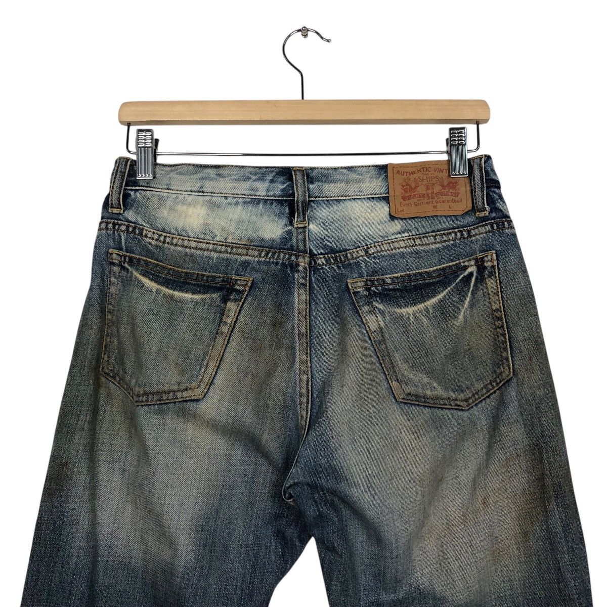 Japanese Brand SHIPS 1975 Repro Workwear Jeans – Destroyed Knees Grime Fade Size 30" / US 8 / IT 44 - 10 Thumbnail