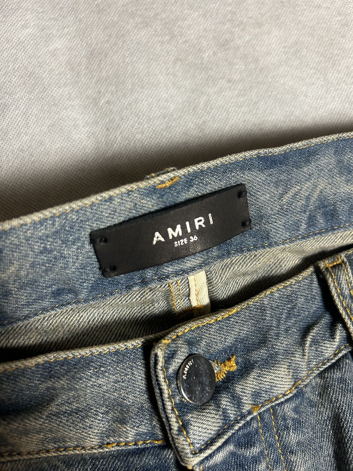Amiri Grey Washed Amiri Carpenter Jeans Size US 36 / EU 52 - 3 Thumbnail