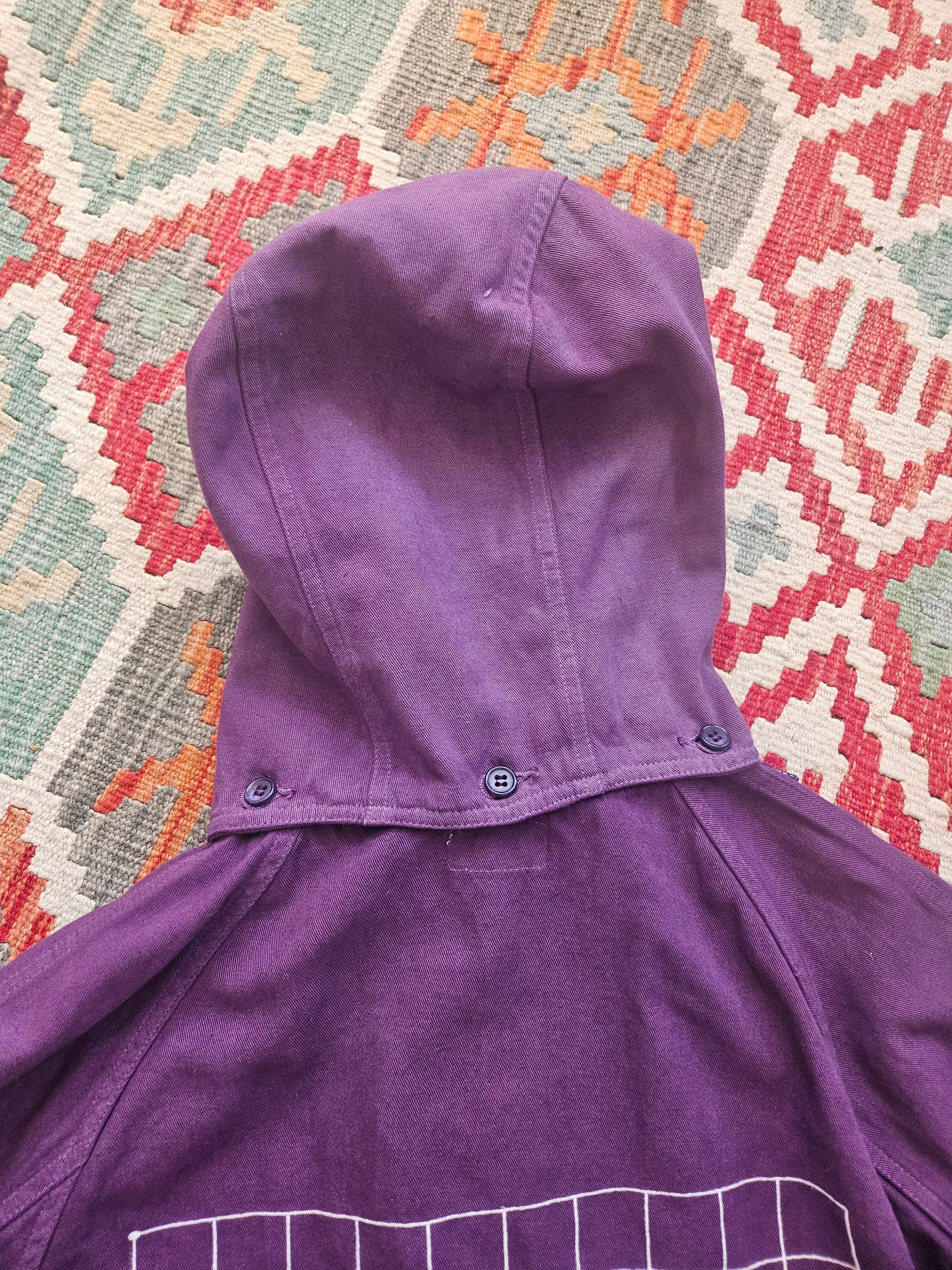 Cav Empt Cav Empt Grid Blouson Jacket Overdyed Purple Detachable Hood Size US M / EU 48-50 / 2 - 9 Thumbnail