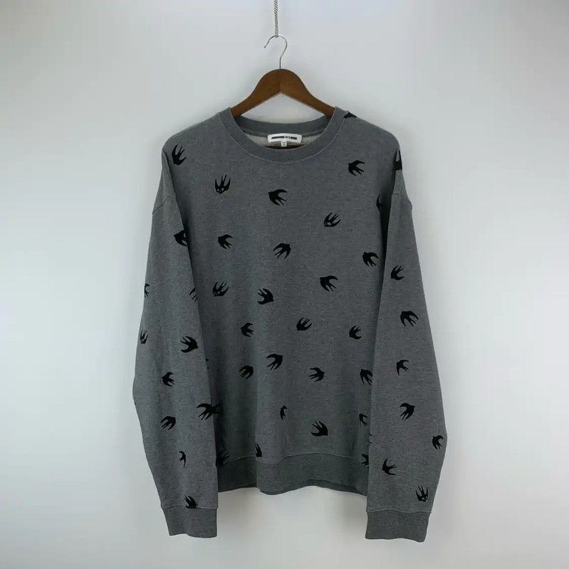 Alexander McQueen Alexander McQueen Gray Cotton Men's Sweatshirt 0089 Size US XL / EU 56 / 4 - 1 Thumbnail
