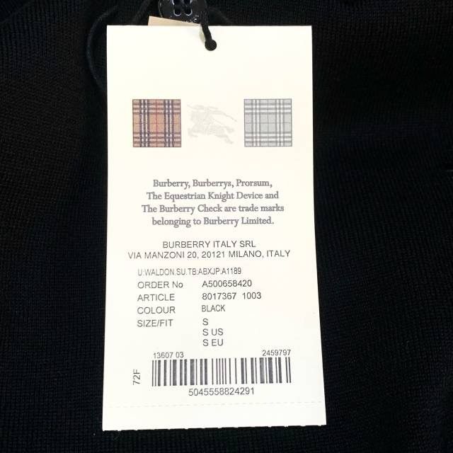 Burberry Burberry Black Wool Lapel Long Sleeve Knit Polo Shirt K26WX Size US S / EU 44-46 / 1 - 6 Thumbnail