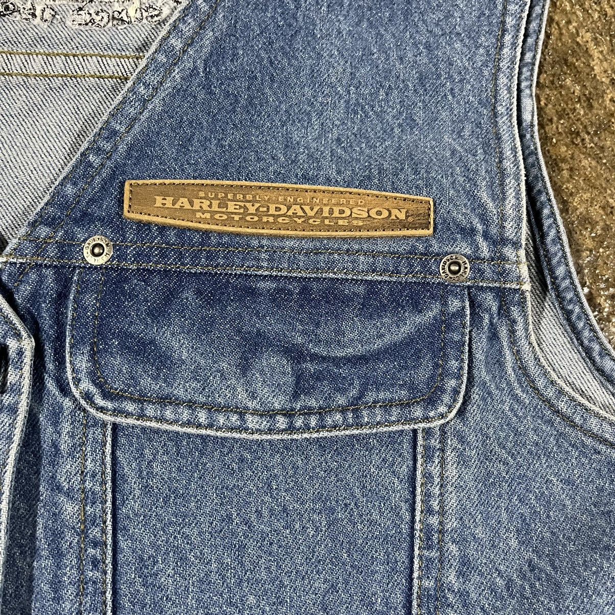 Harley Davidson × Vintage Harley Davidson Vintage Vest 90s Y2K Women's Size Small Size S / US 4 / IT 40 - 4 Thumbnail