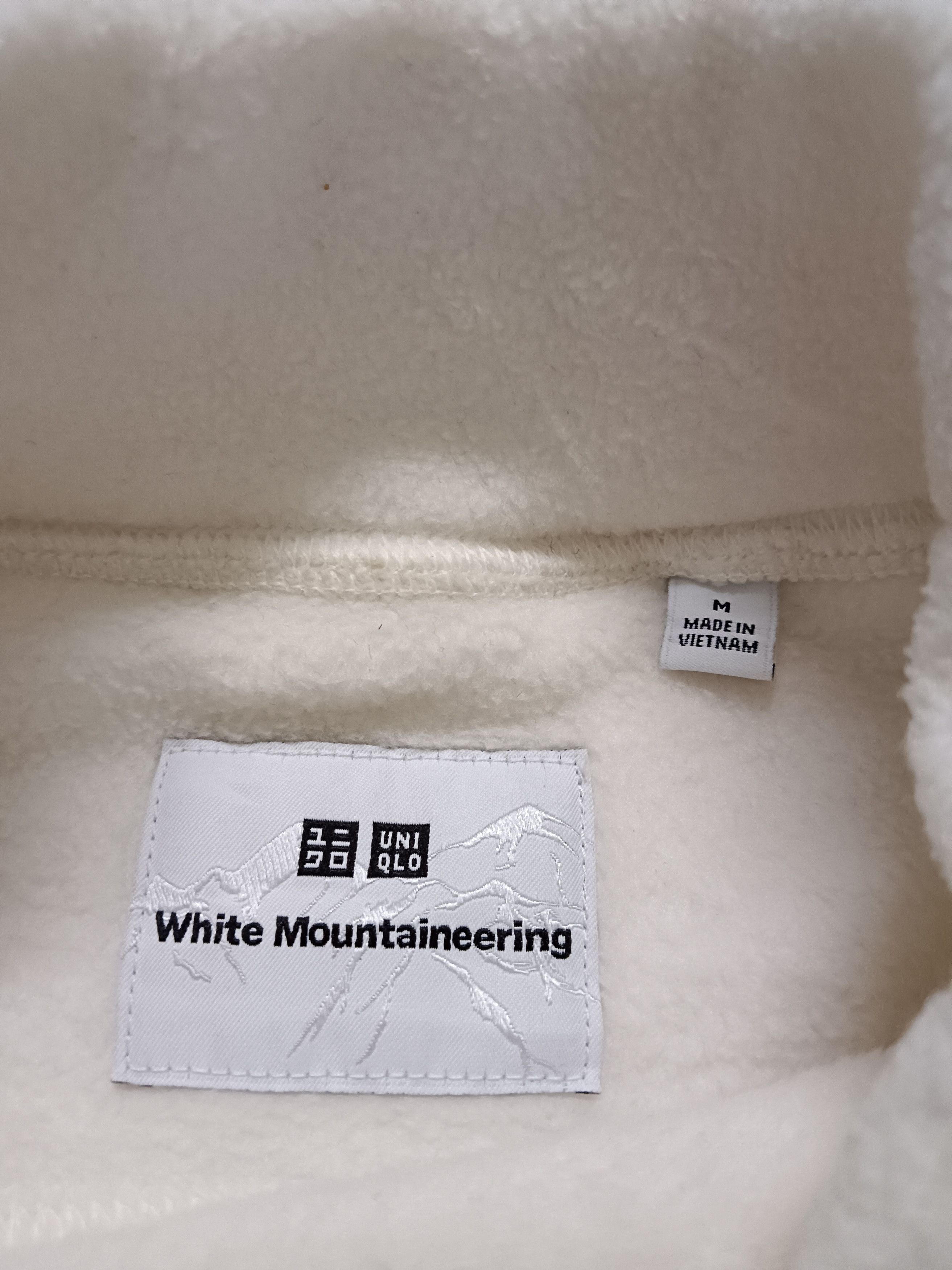 Uniqlo × White Mountaineering Uniqlo X White Mountaineering White Fleece Sweatshirt Size M / US 6-8 / IT 42-44 - 9 Thumbnail
