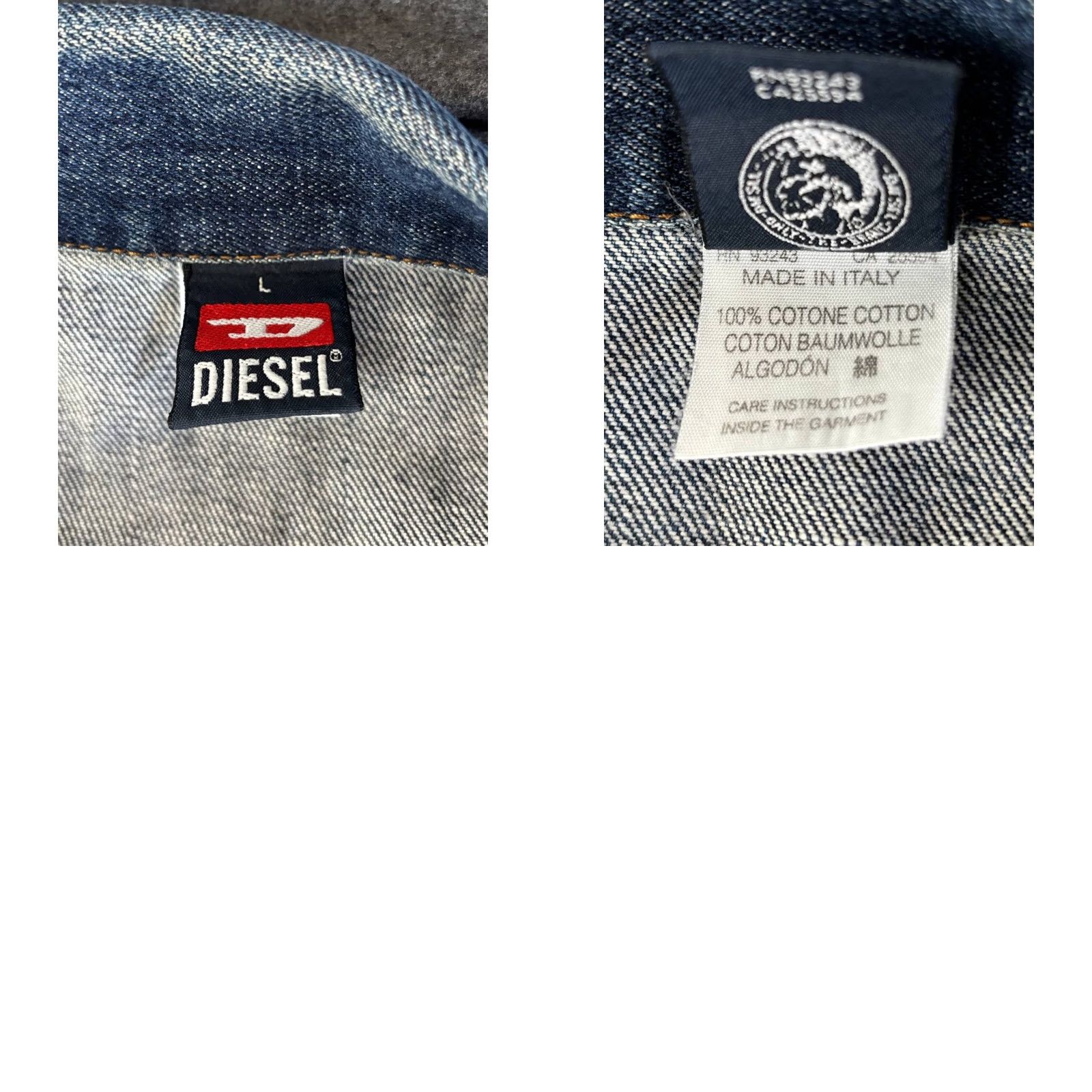 Diesel Diesel Vintage Y2K Jean Jacket Size L Blue Size 36" / US 14 / IT 50 - 8 Thumbnail