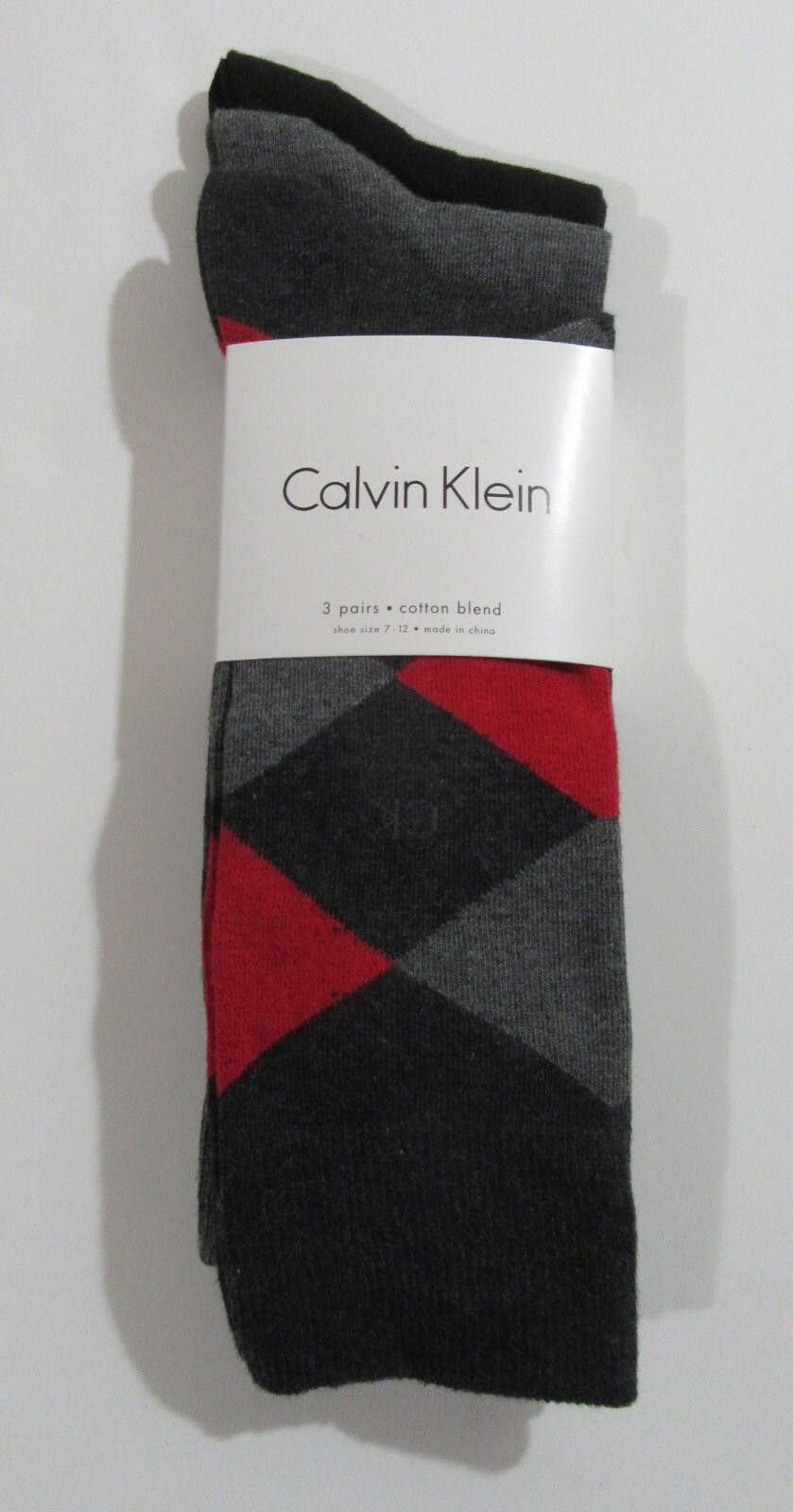 Calvin Klein Calvin Klein Mens Trouser Dress Socks Assorted 3 pack Size ONE SIZE - 4 Thumbnail