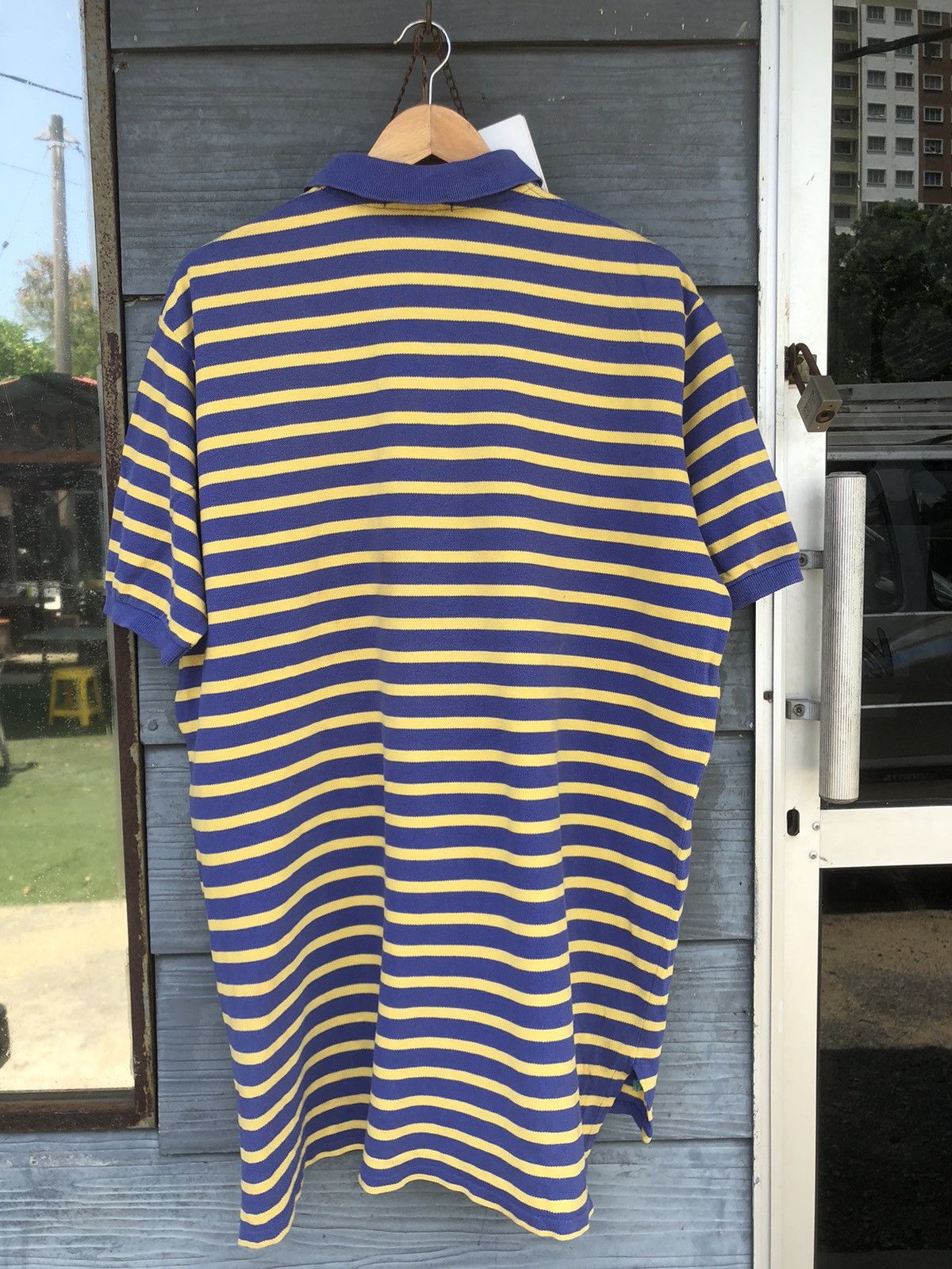 Polo Ralph Lauren Vintage Polo Ralph Lauren Stripe Single Pocket Polo Shirt Size US XL / EU 56 / 4 - 9 Thumbnail