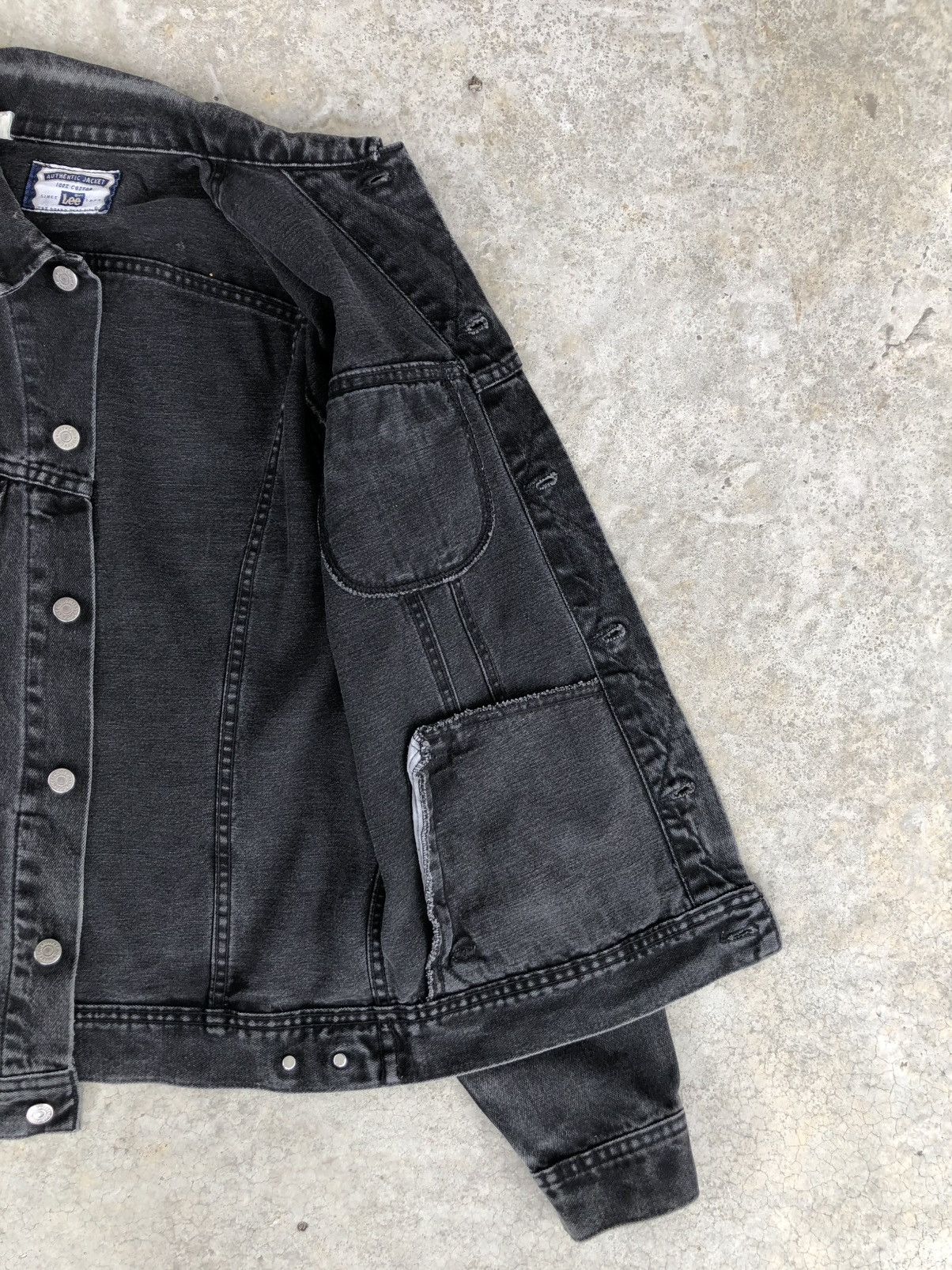 If Six Was Nine Vintage 90s Lee Denim Jacket Distressed Size US L / EU 52-54 / 3 - 7 Thumbnail