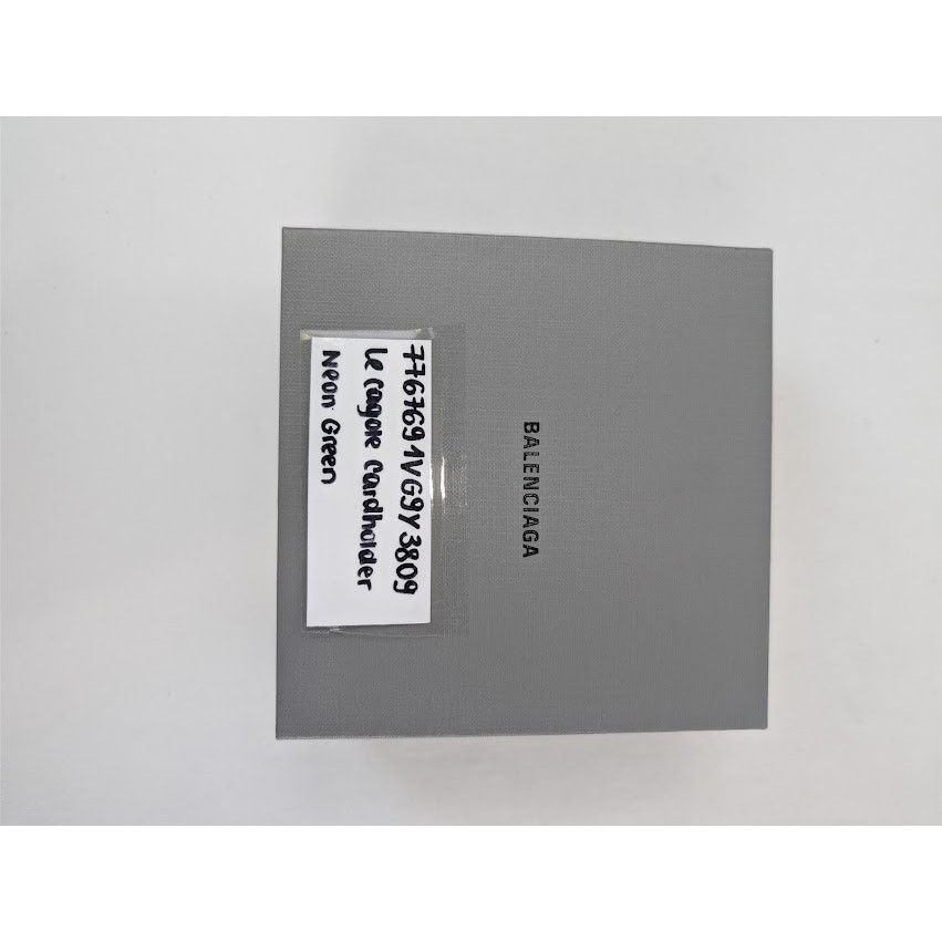 Balenciaga o1rshd1 Size: OS / Le Cagole Card Holder in Neon Green Size ONE SIZE - 13 Thumbnail