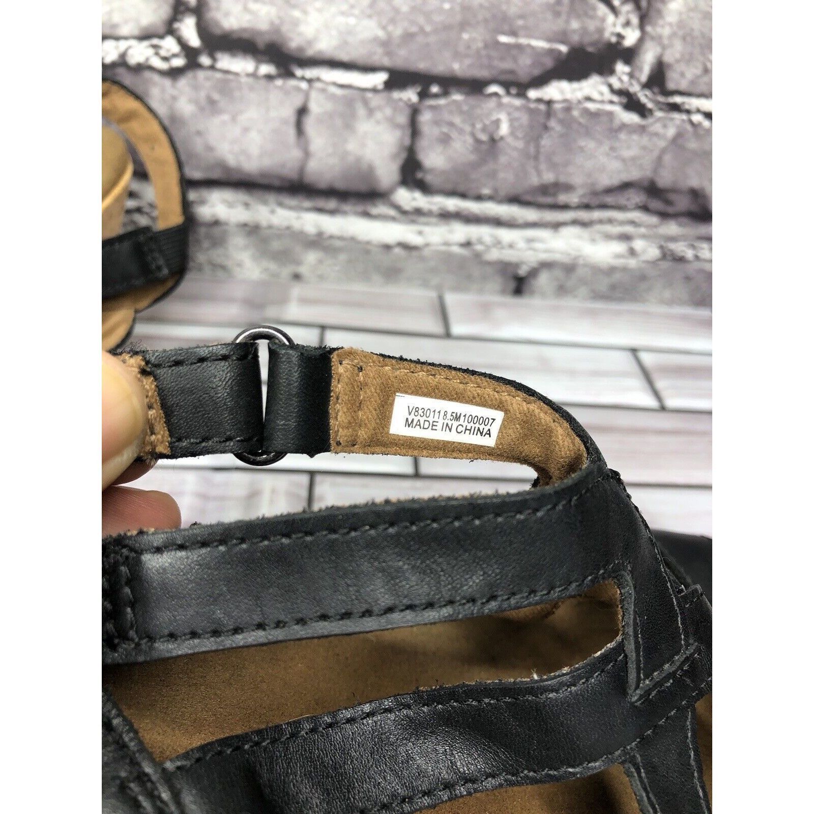 Rockport Rockport Black Leather Casual Cork Wedge Strappy Sandals Wom Size US 8.5 / IT 38.5 - 11 Thumbnail