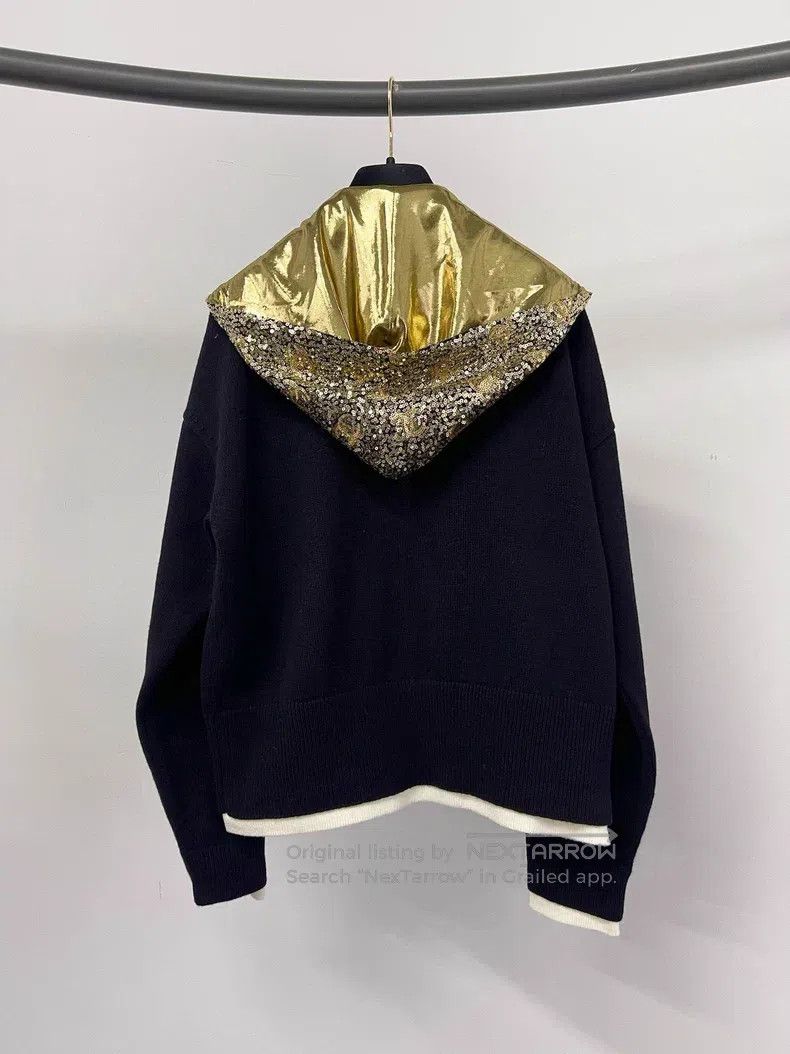 Chanel Chanel 24C gold sequin hoodie jacket Size S / US 4 / IT 40 - 2 Thumbnail
