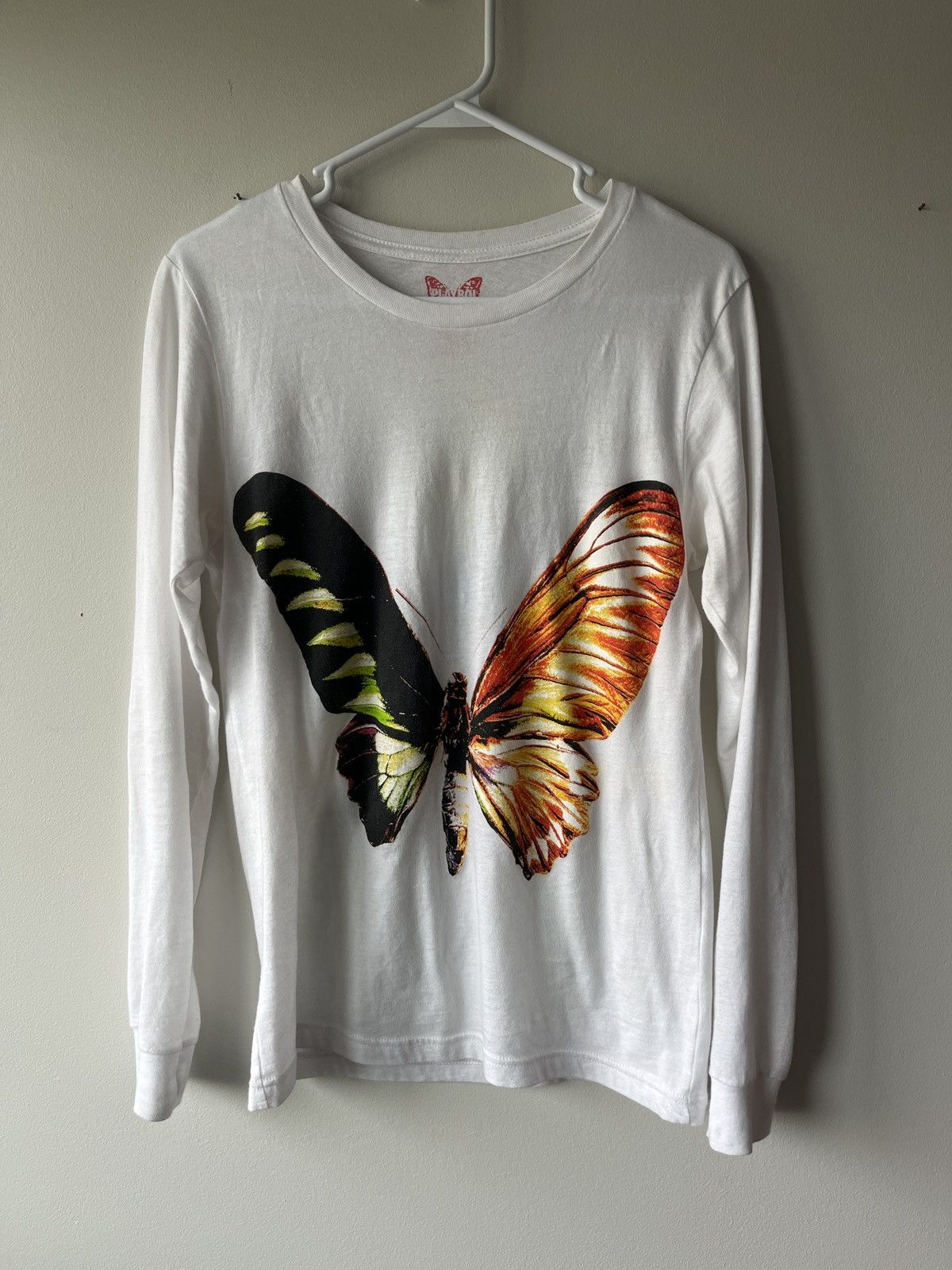 Image of Band Tees x Playboi Carti Butterfly in White, Men's (Size XS)