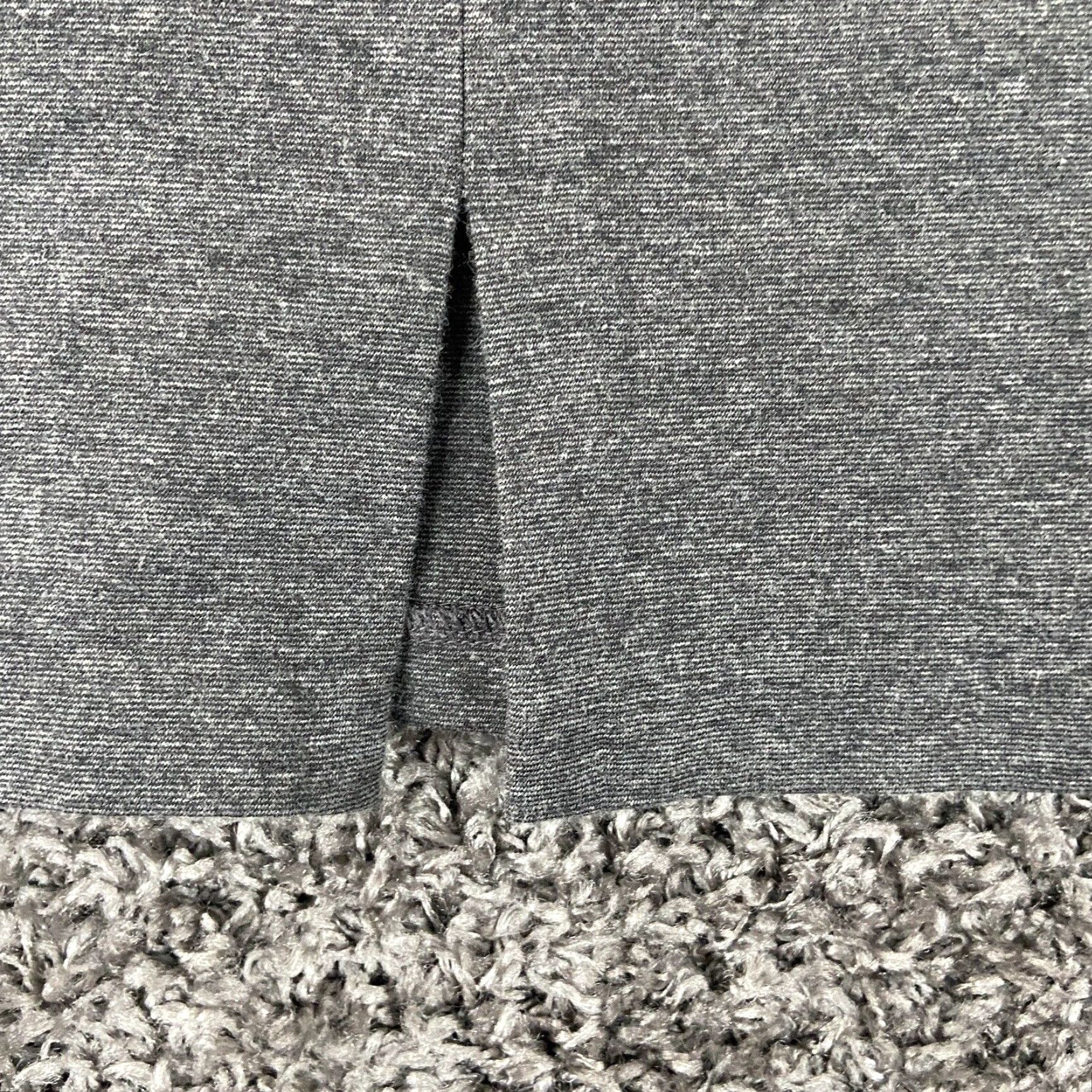 Vintage Womens Skirt M Pencil Knee Length Charcoal Gray Elastic Waistband Unbranded Size 32" / US 10 / IT 46 - 6 Thumbnail