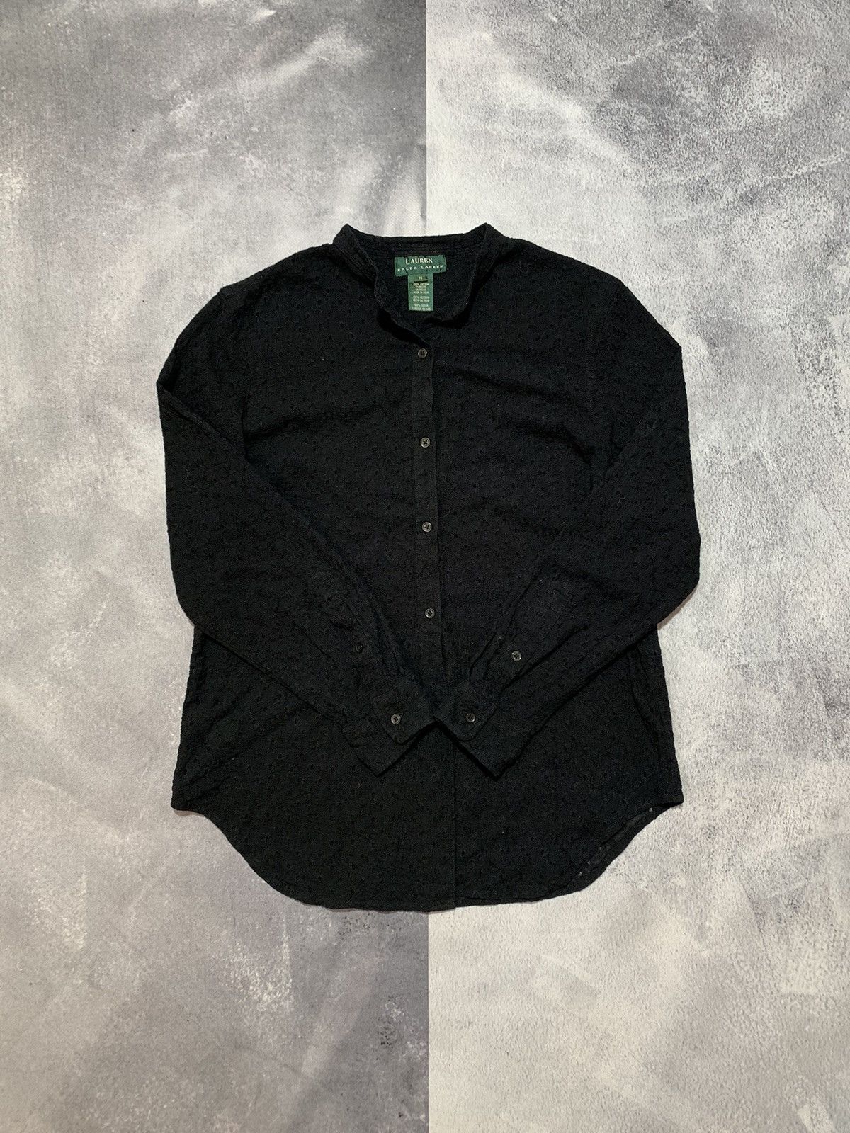 Vintage Y2K Lauren Ralph Lauren mesh button ups shirt M