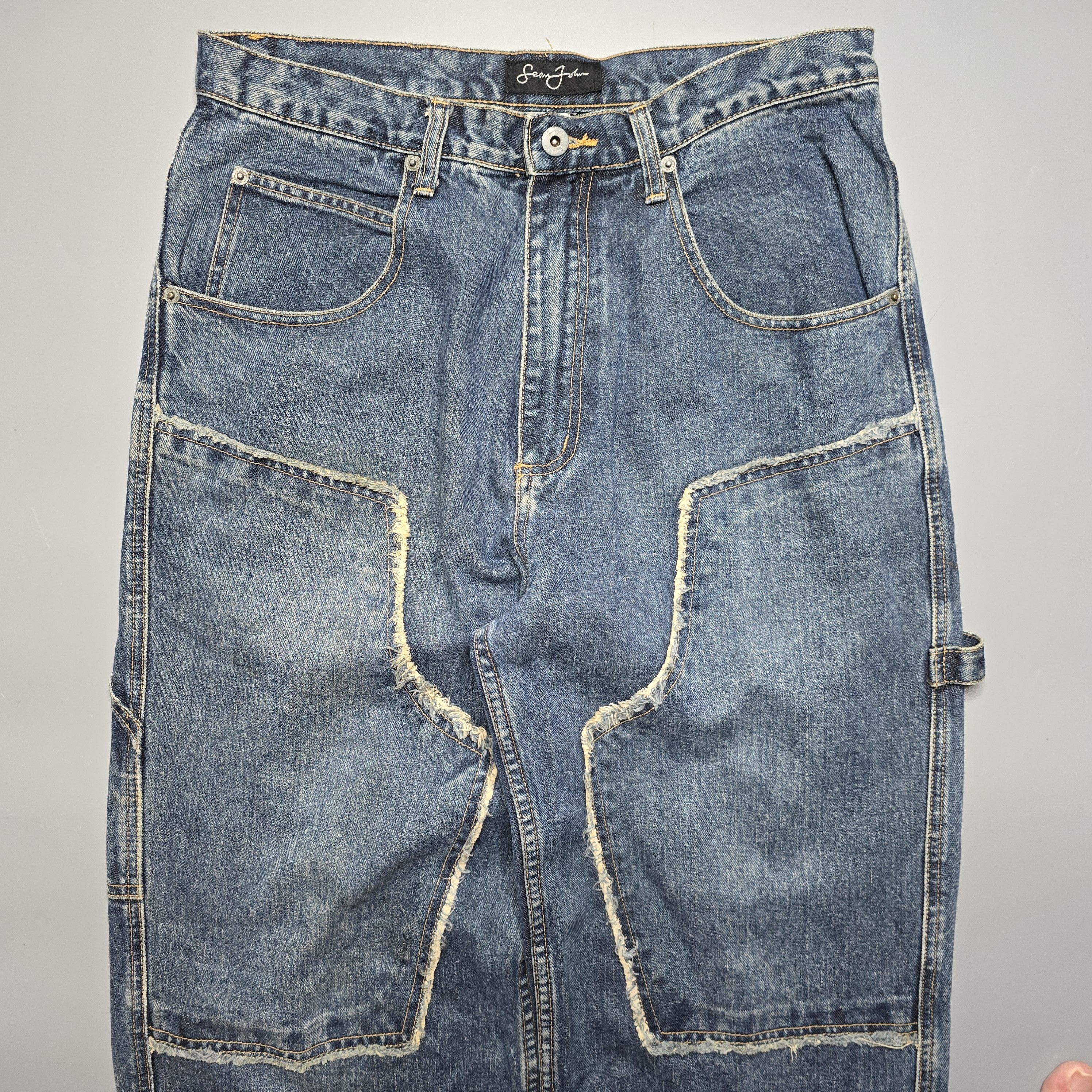 JNCO × Sean John × Vintage Sean John - Y2K Baggy Carpenter Jeans Size US 32 / EU 48 - 3 Thumbnail