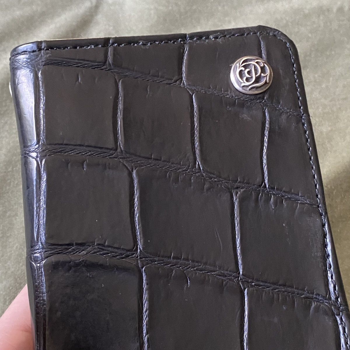 Chrome Hearts Chrome Hearts Alligator Celtic Fold Leather Wallet Size ONE SIZE - 9 Thumbnail