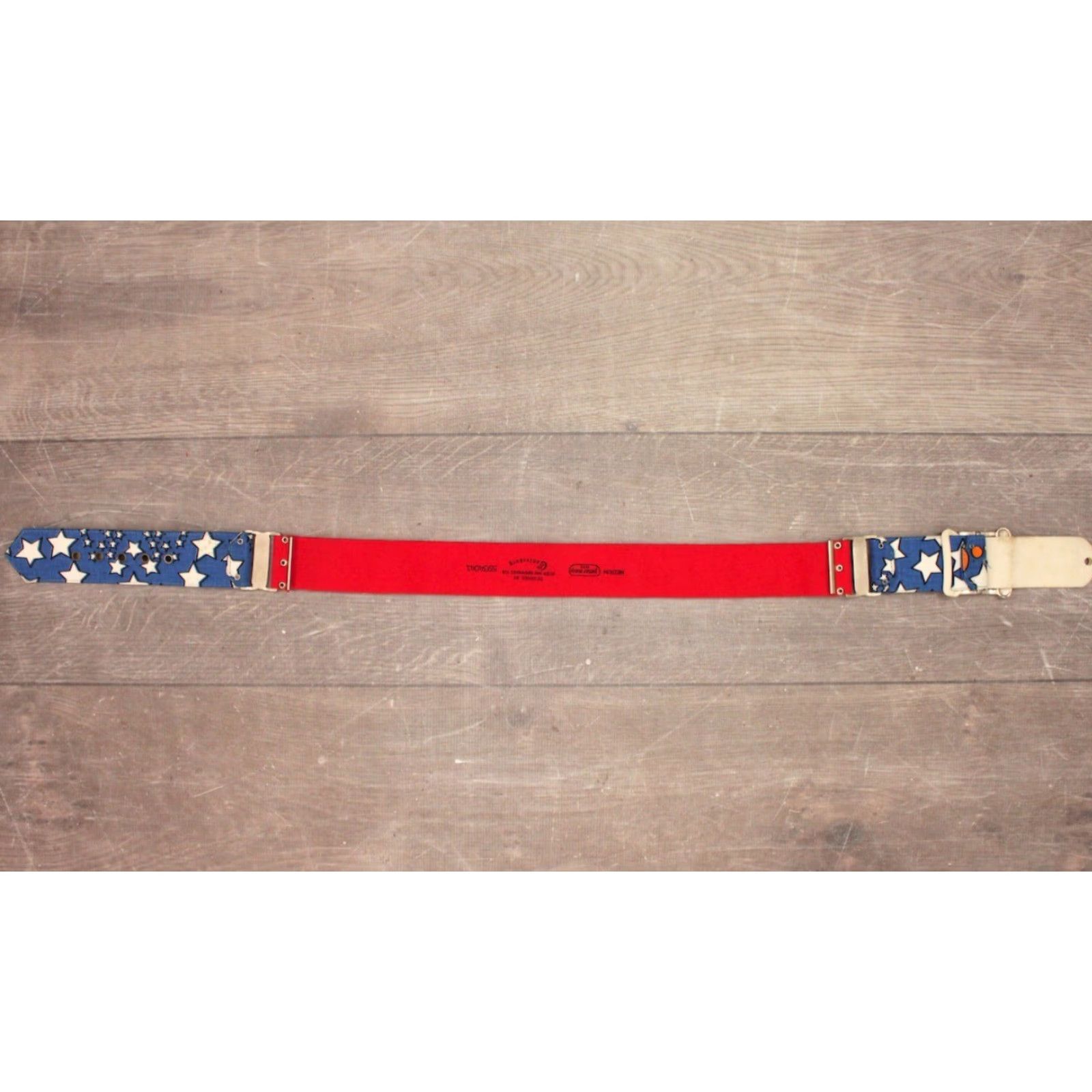 Vintage VINTAGE Peter Max Belt Shirt? 70s Men’s VTG 70s White Red & Blue Star Canterbury Cotton 1970s Hippy Mens Size ONE SIZE - 4 Thumbnail