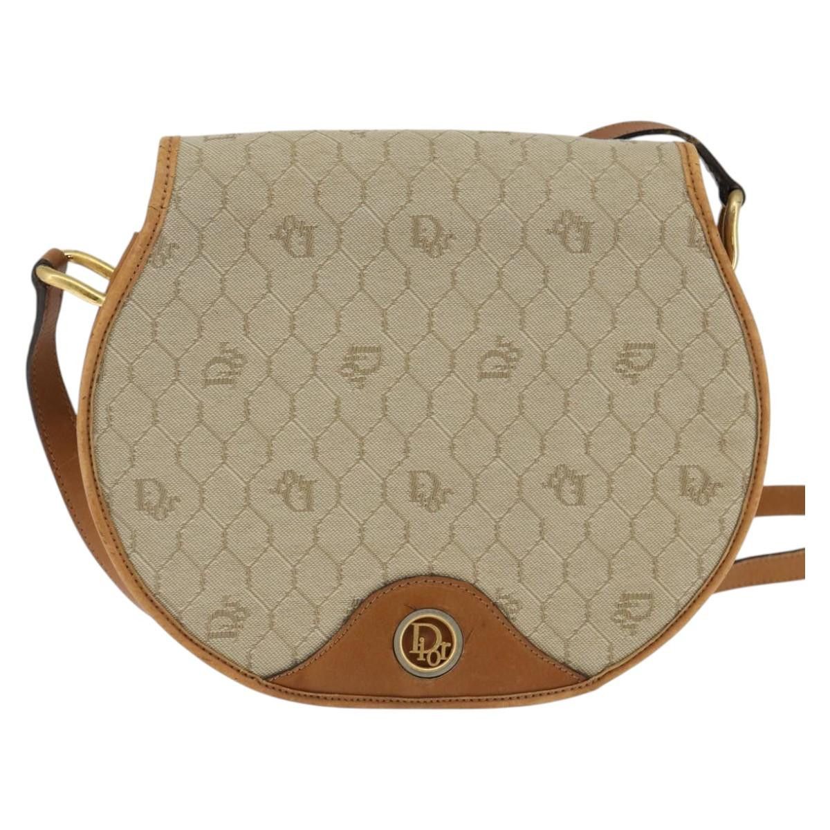 Dior DIOR Honeycomb Canvas Shoulder Bag Pvc Beige Gold Size ONE SIZE - 2 Thumbnail