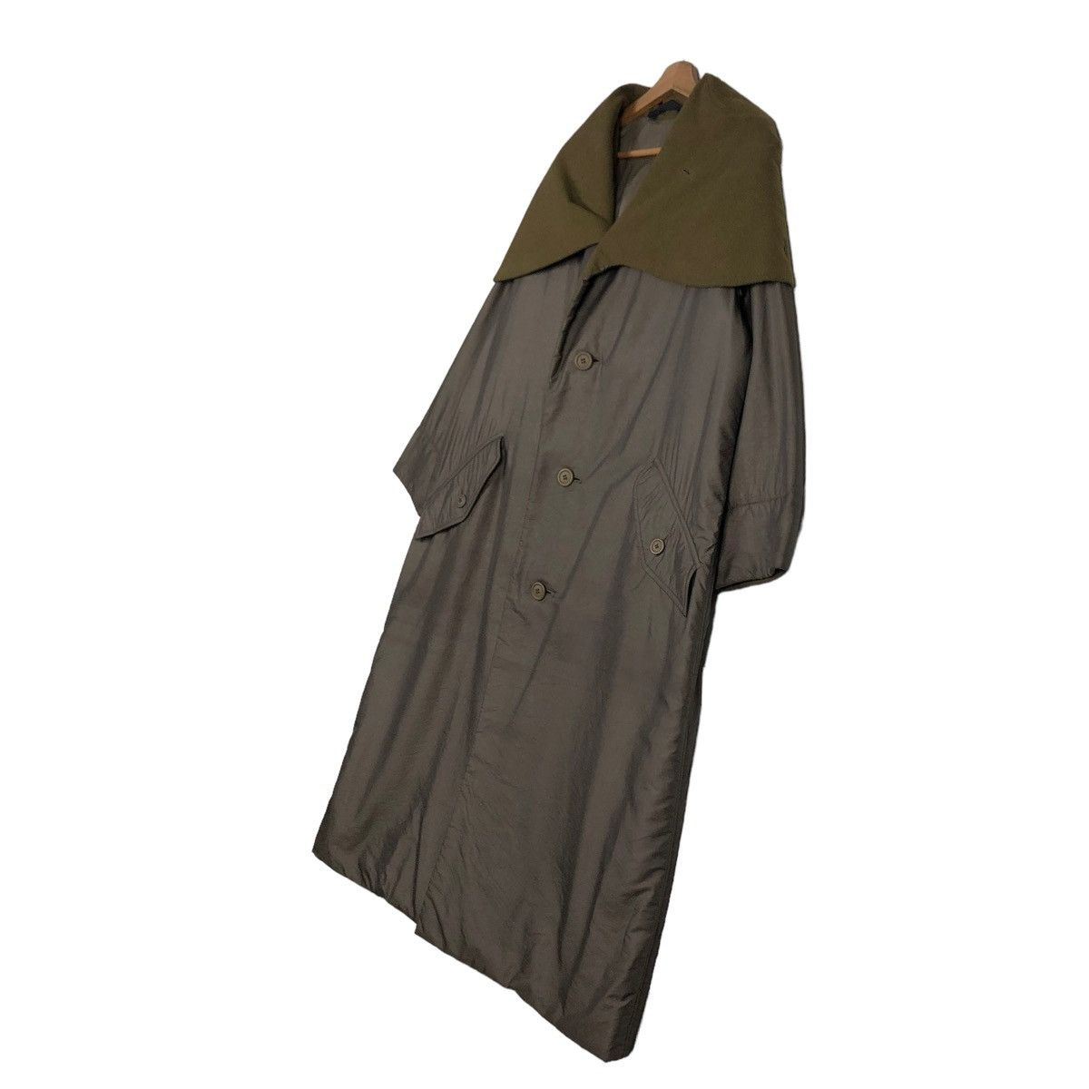 Issey Miyake 🔥VINTAGE WINDCOAT ISSEY MIYAKE LONG JACKET DOUBLE BREAST Size US M / EU 48-50 / 2 - 3 Thumbnail