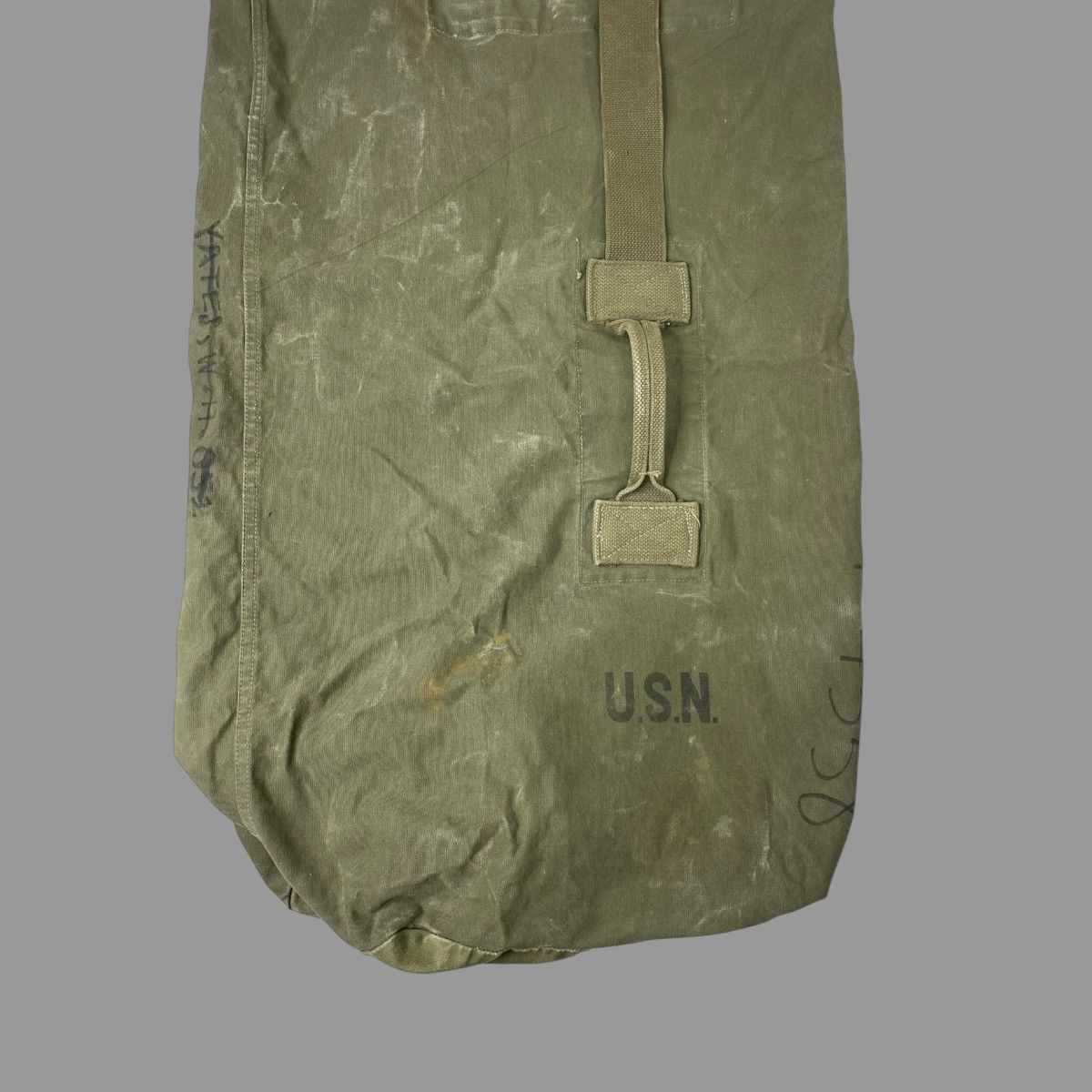 Vintage Vintage 1950s Usn stenciled military canvas duffle bag Size ONE SIZE - 3 Thumbnail