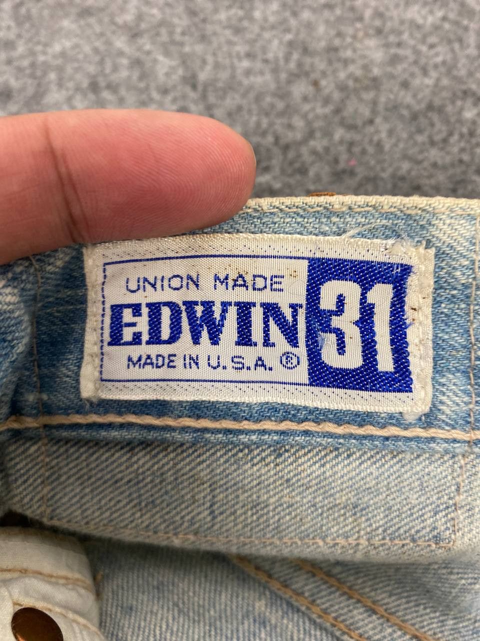 Edwin vintage edwin union made half selvedge denim scovill zipper Size US 30 / EU 46 - 11 Thumbnail