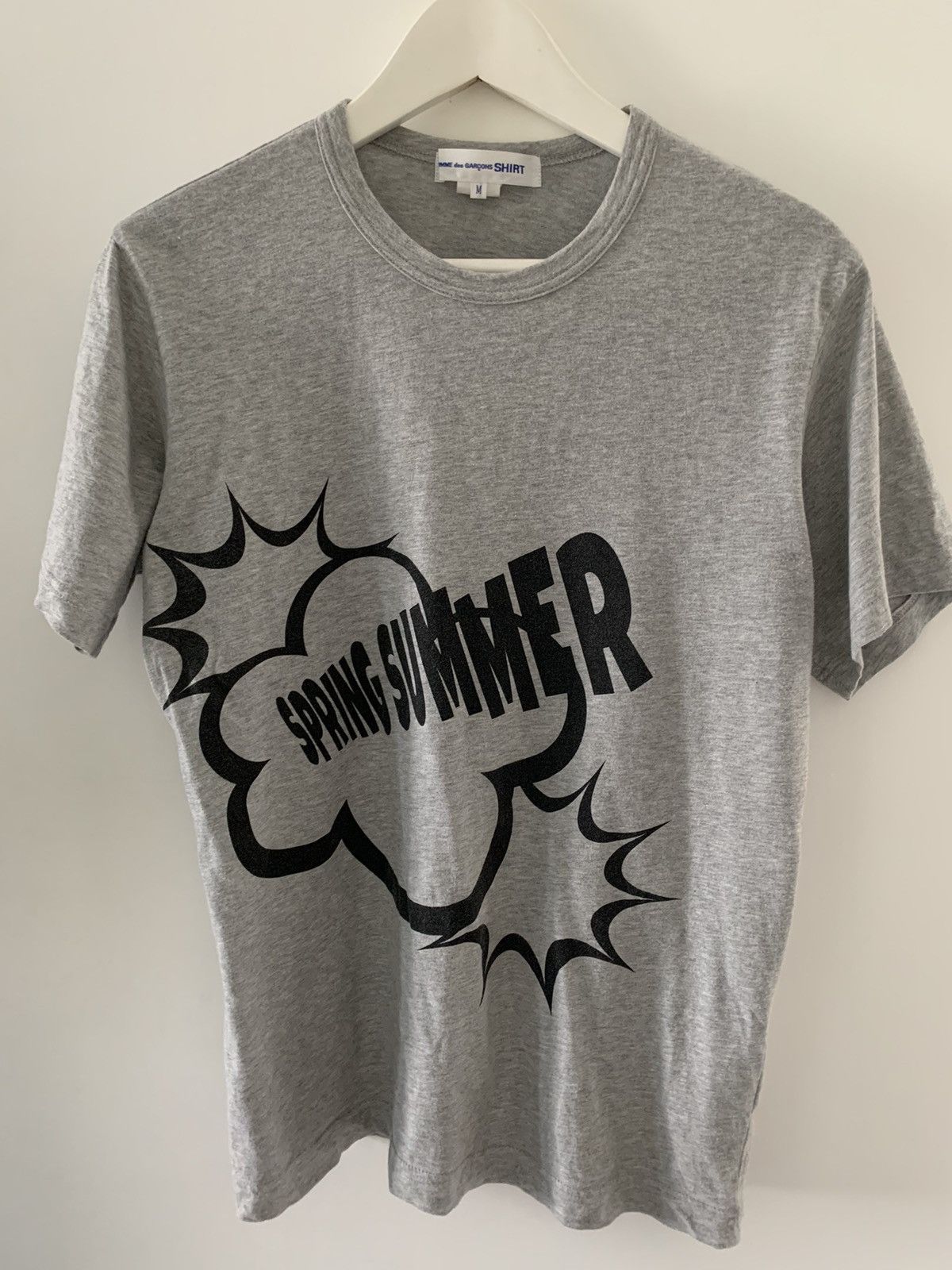 Comme des Garcons 2000ss CDG Shirt Silver Scale logo t shirt | Grailed