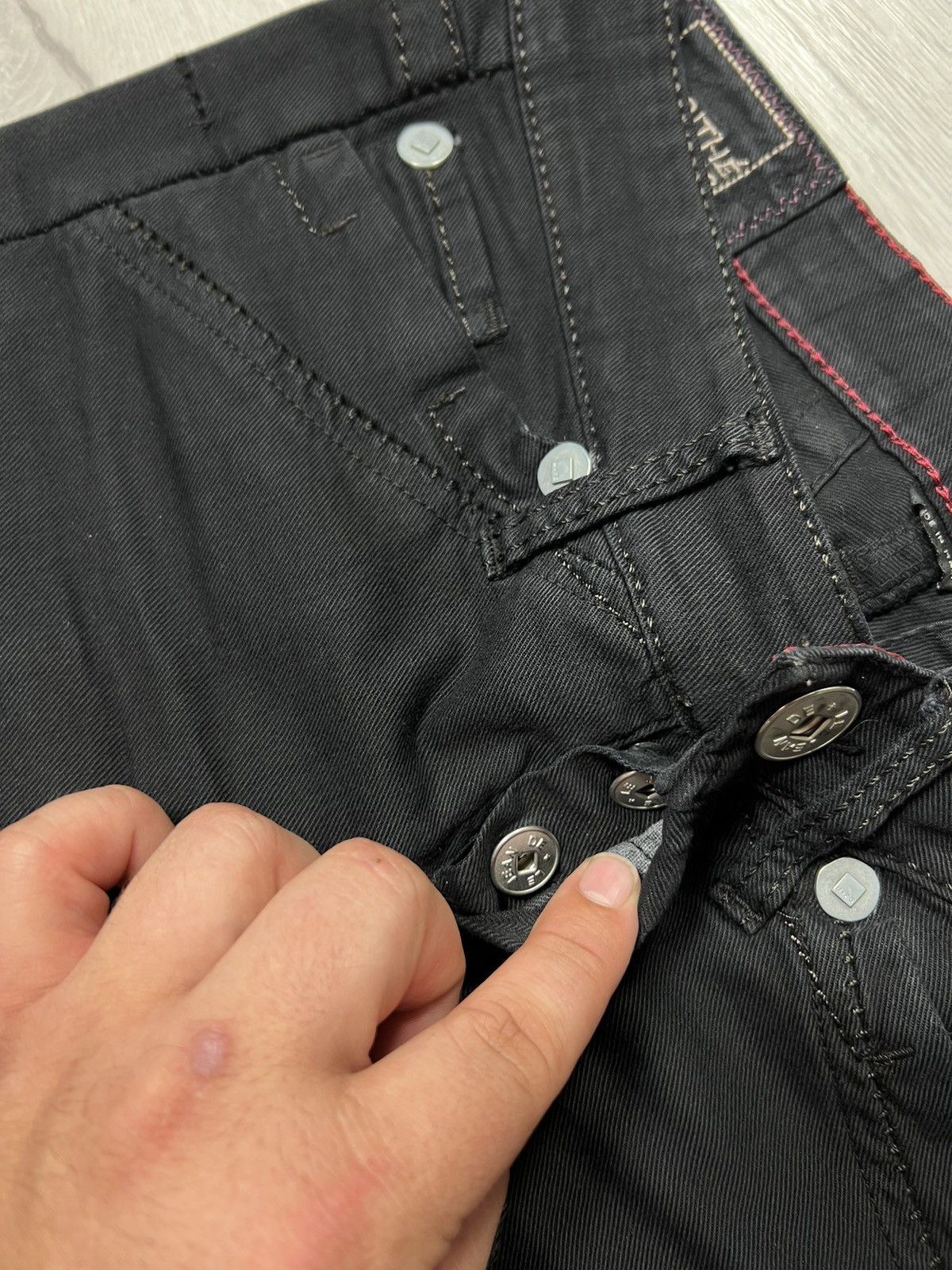 Marithe + Francois Girbaud Vintage Marithe Francois Girbaud Jeans Black Denim Pant MFG Size 27" / US 4 / IT 40 - 6 Thumbnail