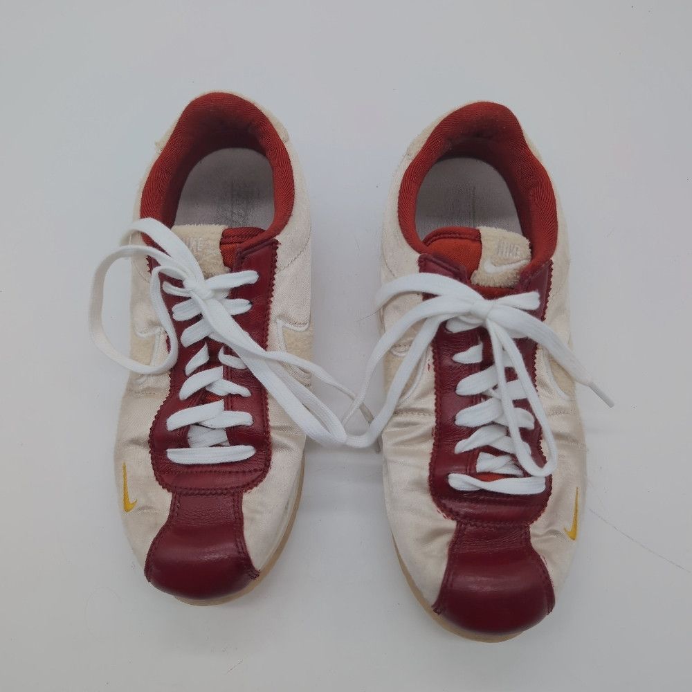 Nike Nike ID Custom 2018 Nylon Cortez Sz 8.5 Burgundy and Cream Size US 8.5 / EU 41-42 - 3 Thumbnail