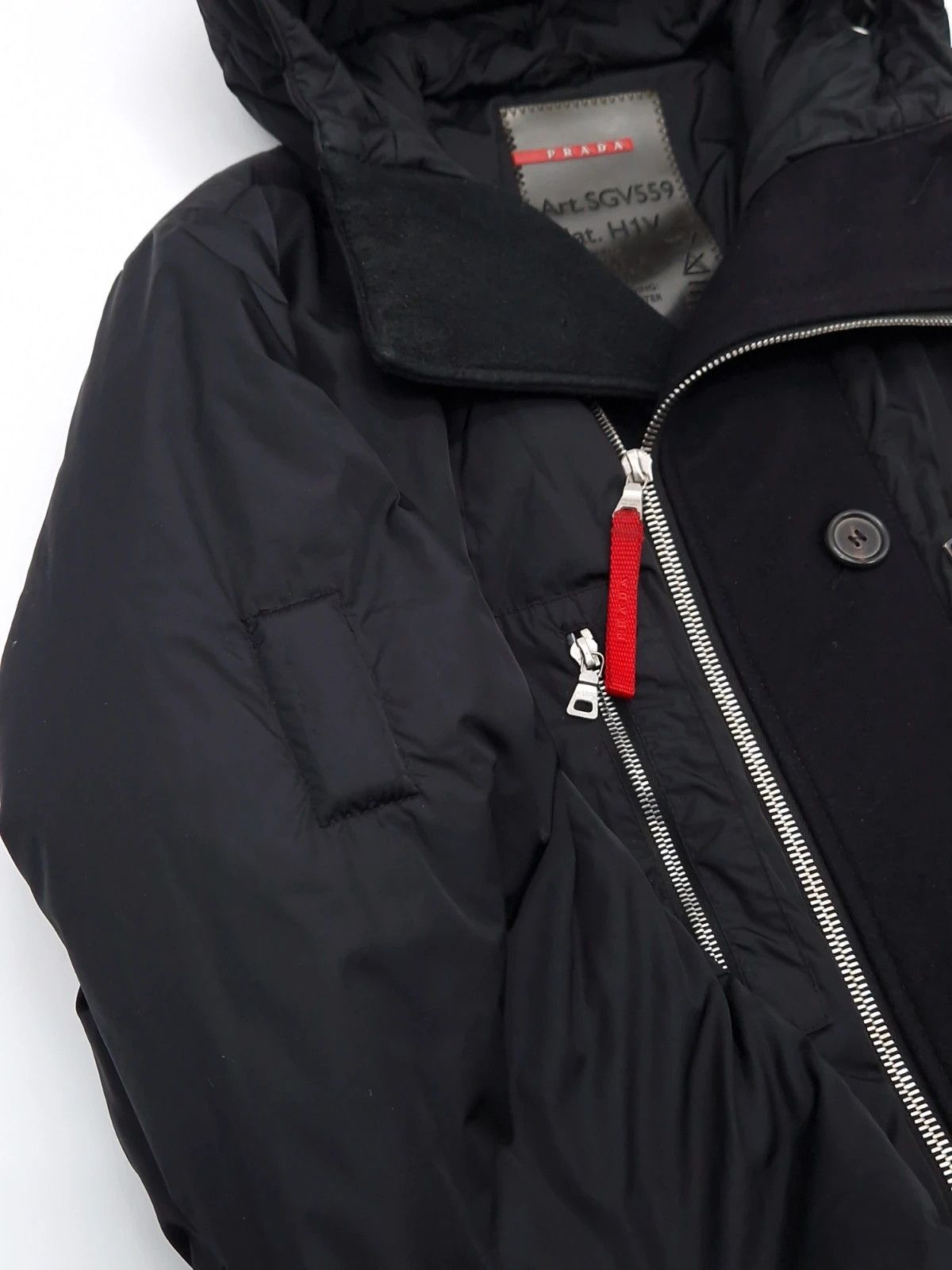 Prada Military Padded Coat Size US L / EU 52-54 / 3 - 2 Thumbnail