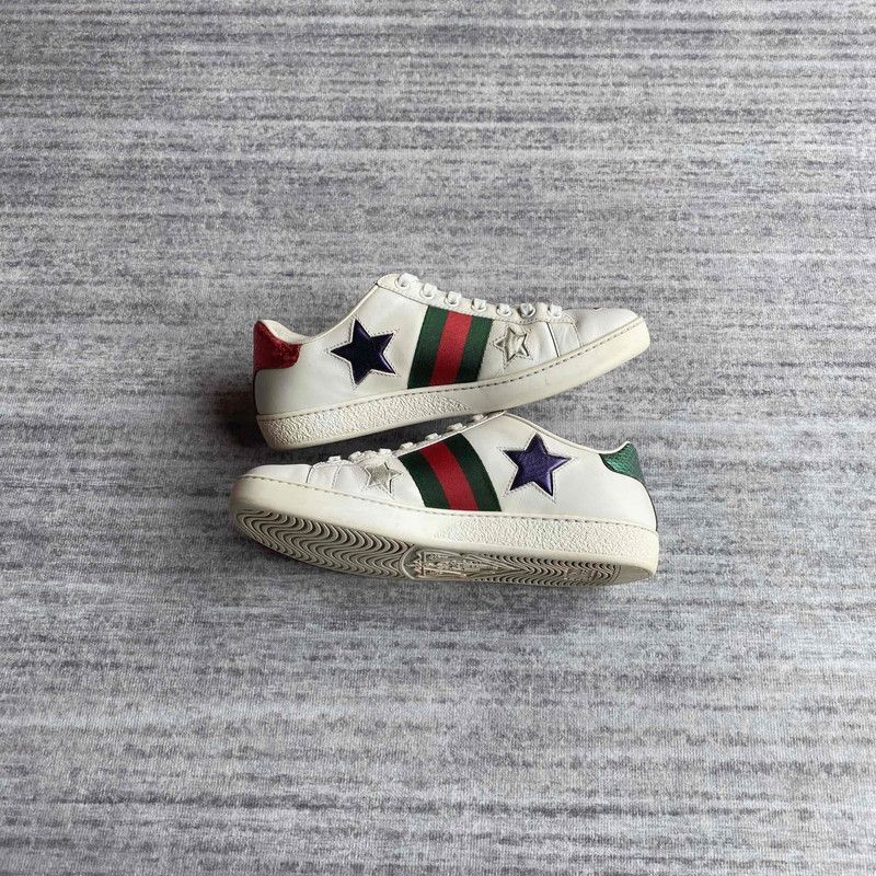Gucci Gucci Ace Star Pattern Fashion Sneakers for Women -2508 Size US 6 / IT 36 - 9 Thumbnail