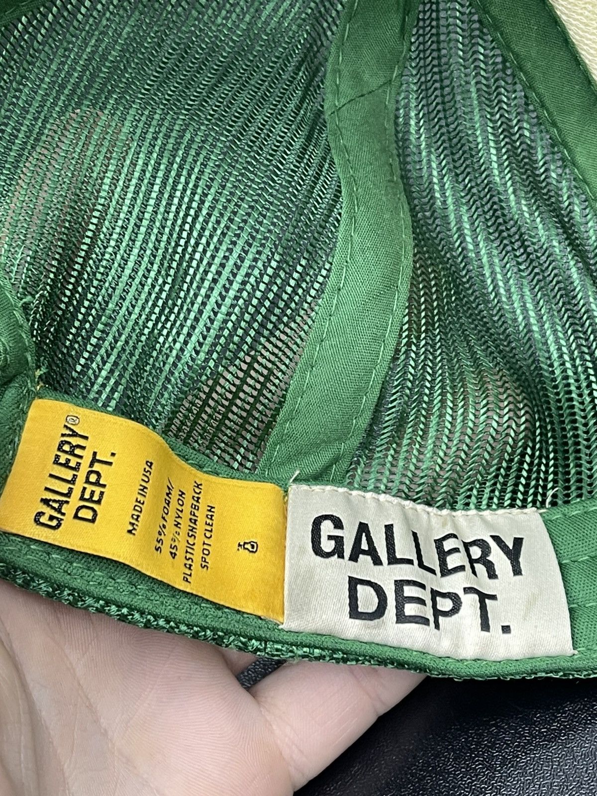 Gallery Dept. Gallery Dept. Green Logo Trucker Snapback Size ONE SIZE - 4 Thumbnail