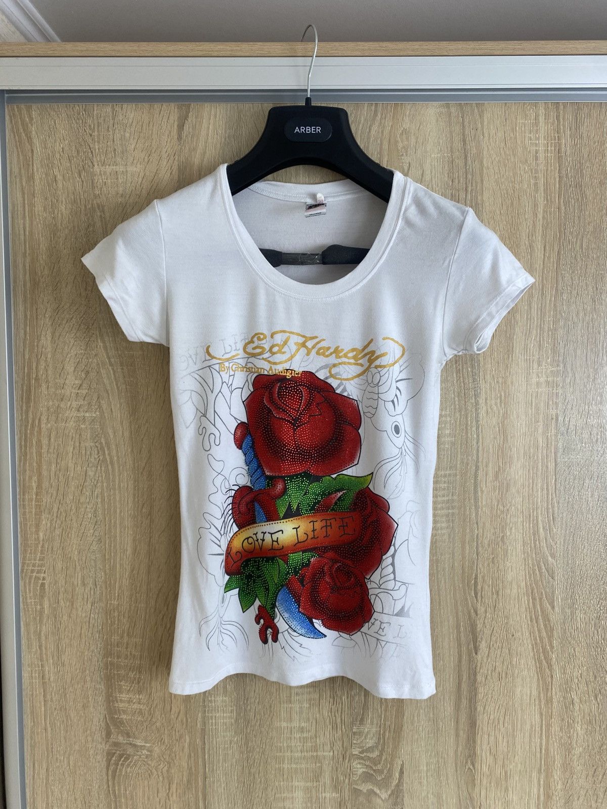 Christian Audigier × Ed Hardy × Vintage 🔥 Vintage Y2K Ed hardy Christian Audigier T Shirt Tank Top Size M / US 6-8 / IT 42-44 - 1 Thumbnail