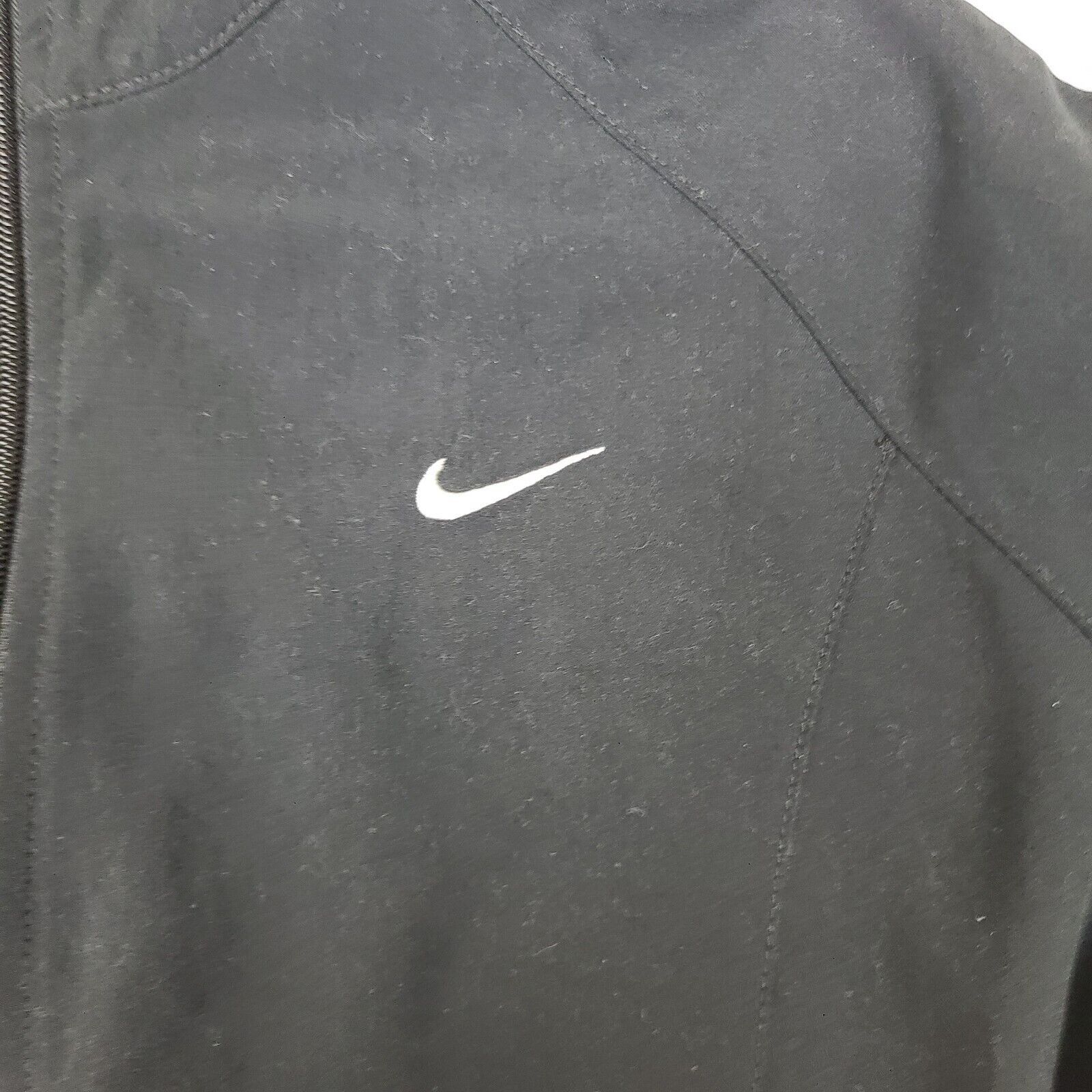 Nike Vintage Nike Black W/Red White Embroidered Swoosh Check Zip Size S / US 4 / IT 40 - 4 Thumbnail